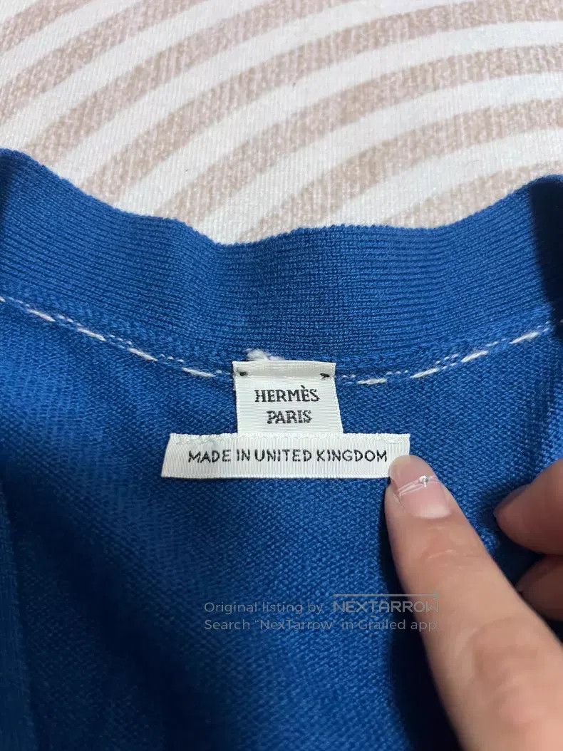 Hermes Hermes Cardigan, blue Size XS / US 0-2 / IT 36-38 - 2 Thumbnail