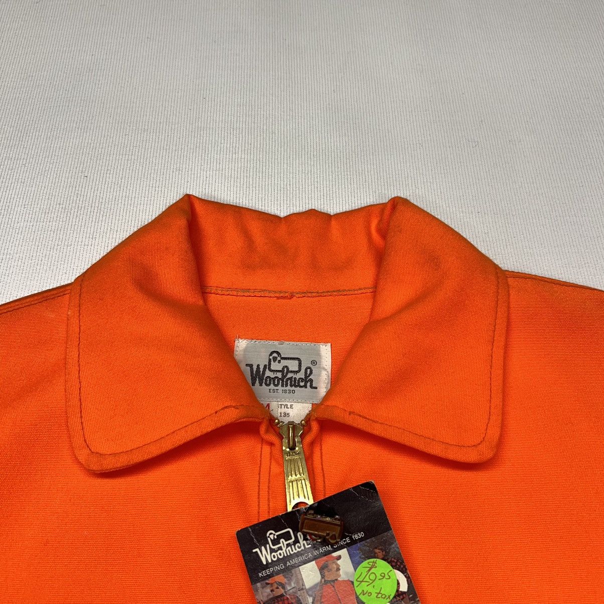 Vintage × Woolrich Woolen Mills VTG Woolrich Jacket Orange Blaze Hunting Zip Workwear 90s Size US M / EU 48-50 / 2 - 5 Thumbnail