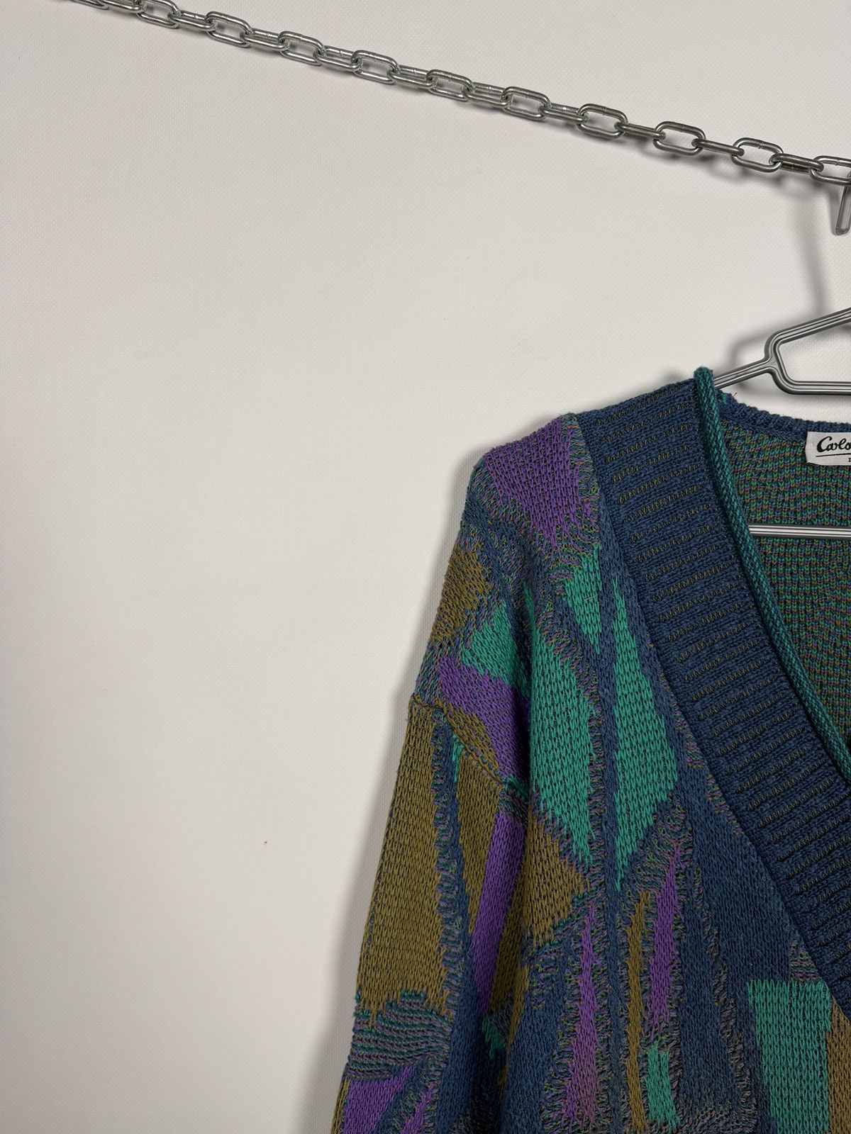 Carlo Colucci Carlo Colucci Moda Uomo Vintage V-Neck Knit Sweater Size 54 Size US L / EU 52-54 / 3 - 3 Thumbnail