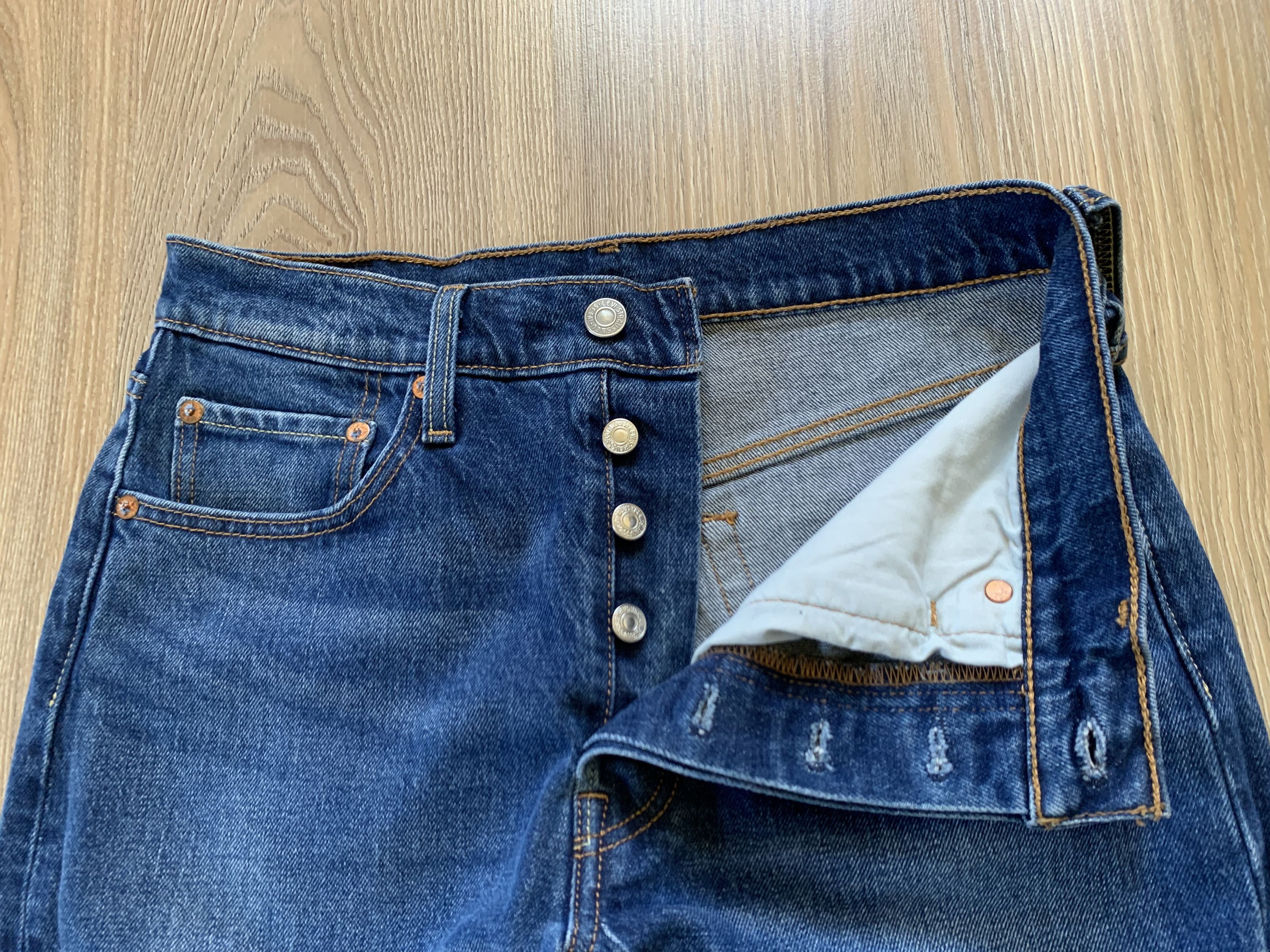 Levi's Womens Levi’s 501 Blue Wash Denim Jeans Size 27" / US 4 / IT 40 - 5 Thumbnail
