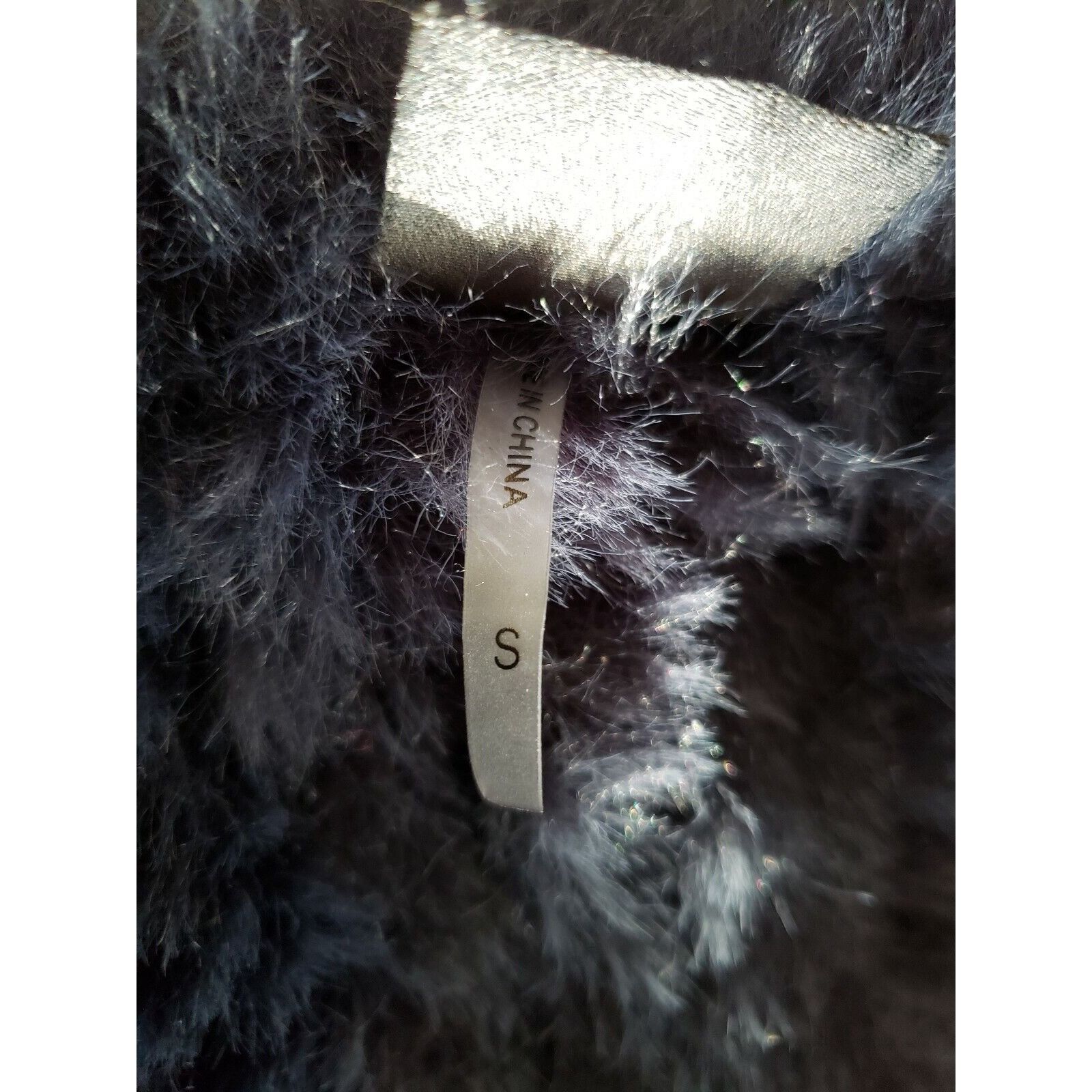 Other Love Token Faux Fur Vest Womens S Indigo Blue Sleeveless Jac Size S / US 4 / IT 40 - 10 Thumbnail