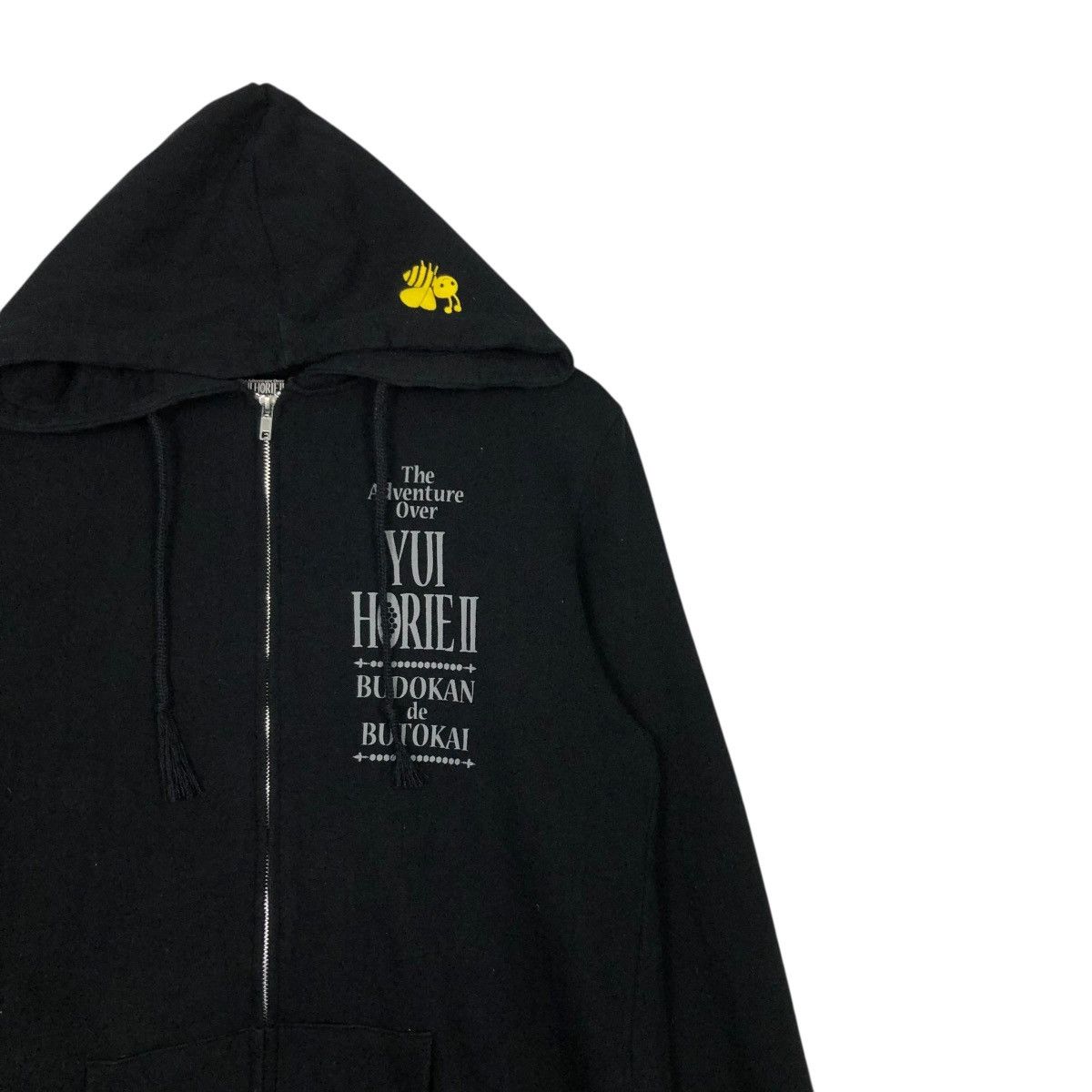 Cartoon Network 🔥RICH BLACK VINTAGE ZIPPER HOODIE YUI HORIE II BUDOKAN Size US S / EU 44-46 / 1 - 8 Thumbnail