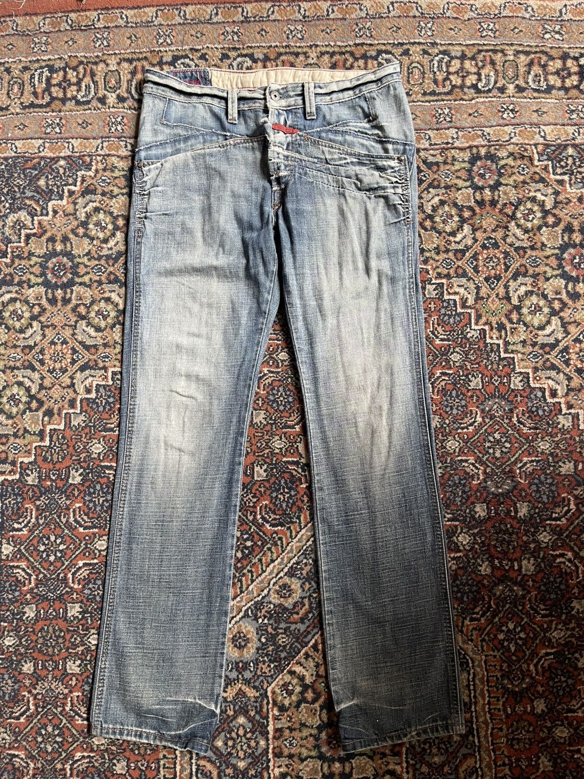Marithe + Francois Girbaud Vintage Girbaud Jeans Distressed RARE Size US 31 - 1 Thumbnail