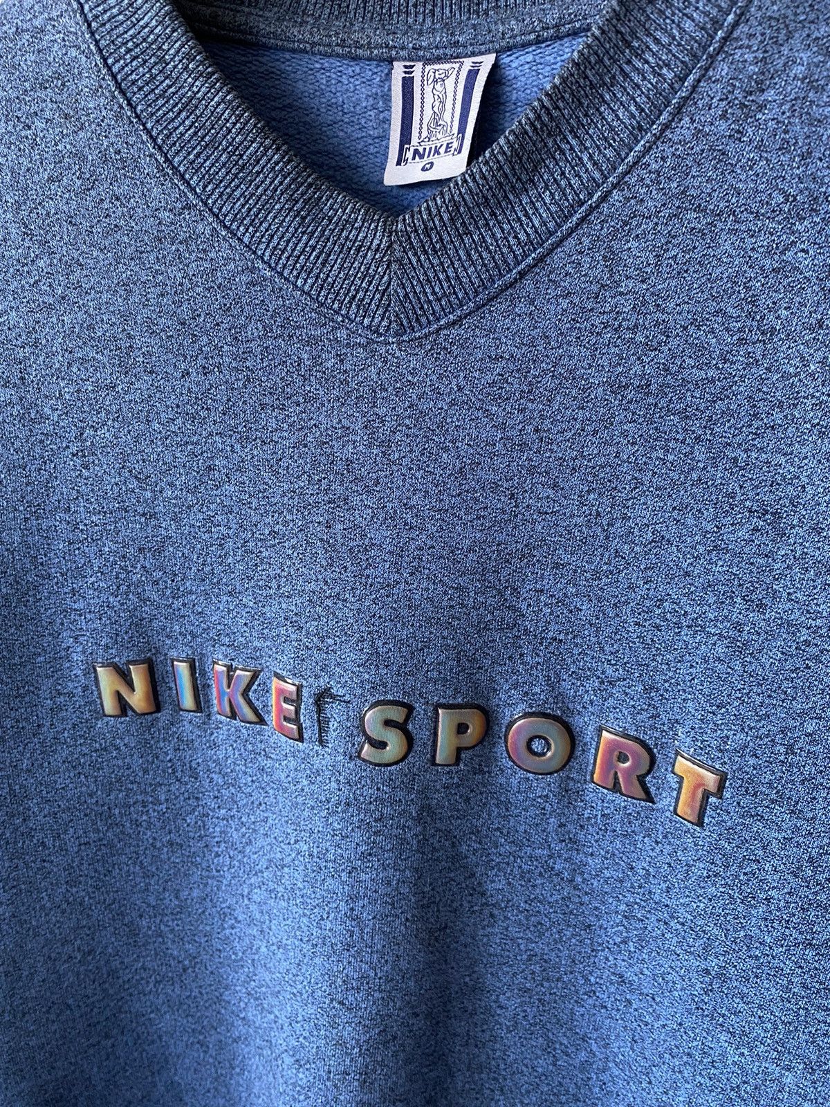 Nike Vintage Nike Sport Logo Retro v neck sweatshirt y2k Size US M / EU 48-50 / 2 - 4 Thumbnail