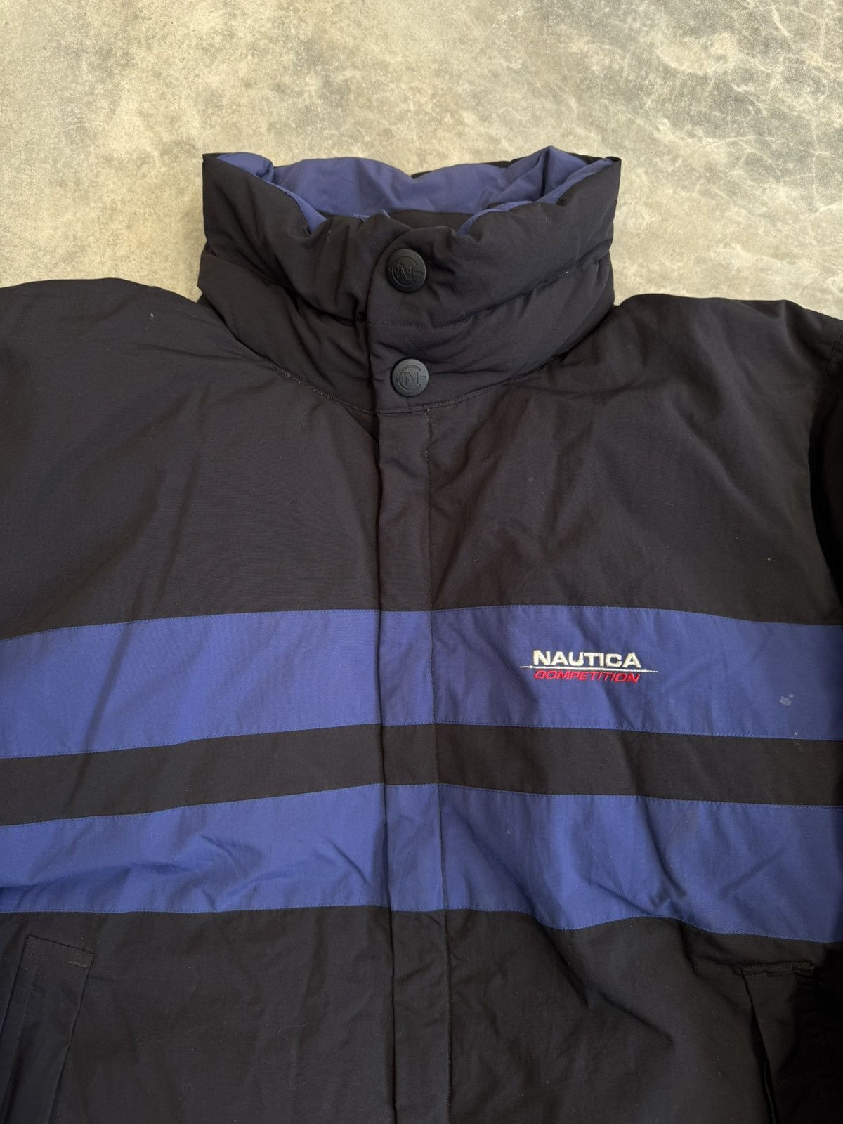 Nautica × Vintage Vintage Nautica Reversible Puffer Jacket Black and Yellow Size US S / EU 44-46 / 1 - 3 Thumbnail