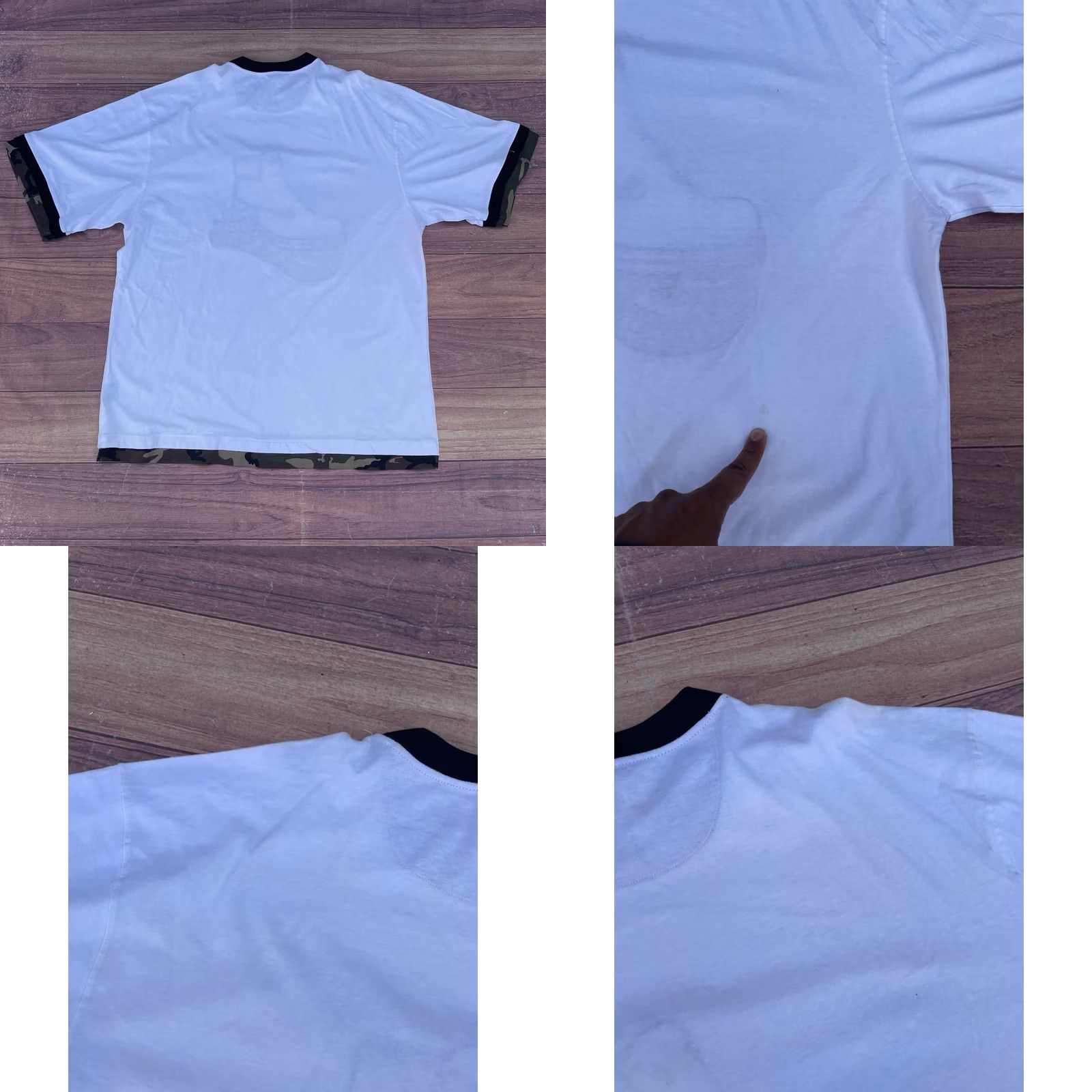 Timberland VINTAGE Y2K Raw Blue Camouflage Shirt Hip Hop Streetwear Timberland Style Tee 3XL Mens White Crew Neck Short Sleeve 90s Grunge Size US XXL / EU 58 / 5 - 9 Thumbnail