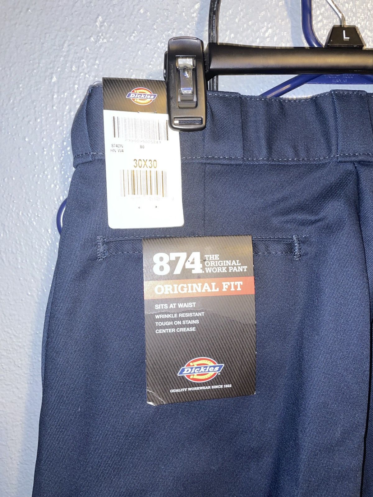 Dickies Navy Blue Dickie 874 Work Pants Size US 30 / EU 46 - 3 Thumbnail