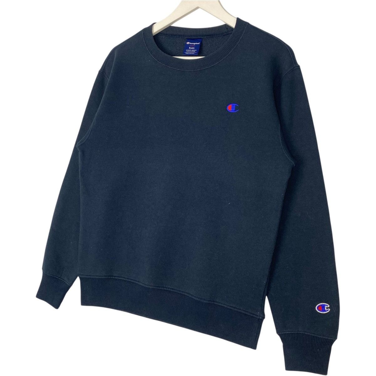 Vintage Vintage Champion Sweatshirt Small Logo Navy Blue Size S Size US S / EU 44-46 / 1 - 2 Thumbnail