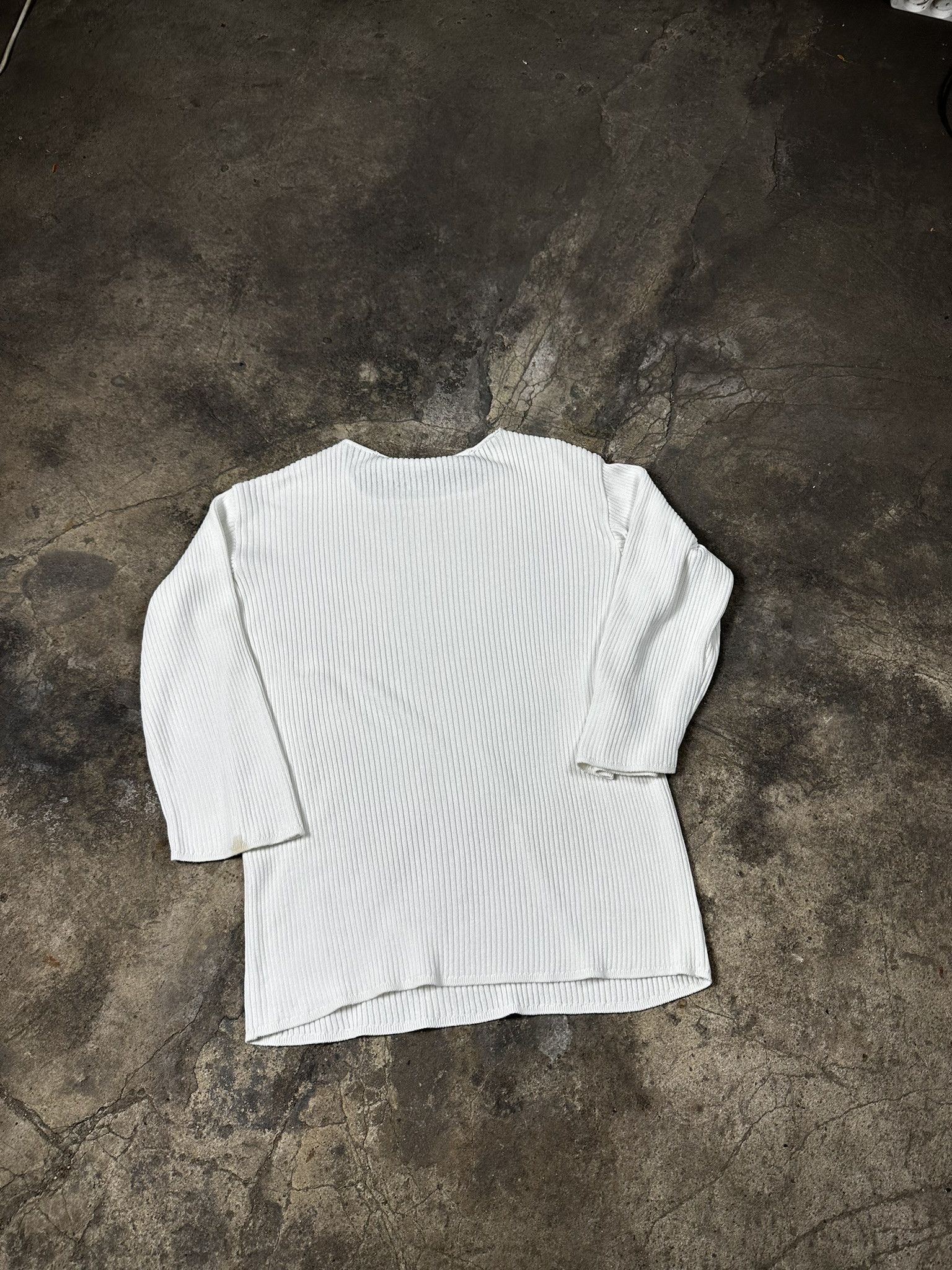 Gianfranco Ferre × Vintage Vintage Gianfranco Ferre Cable Cotton Knit Sweater Size L / US 10 / IT 46 - 3 Thumbnail