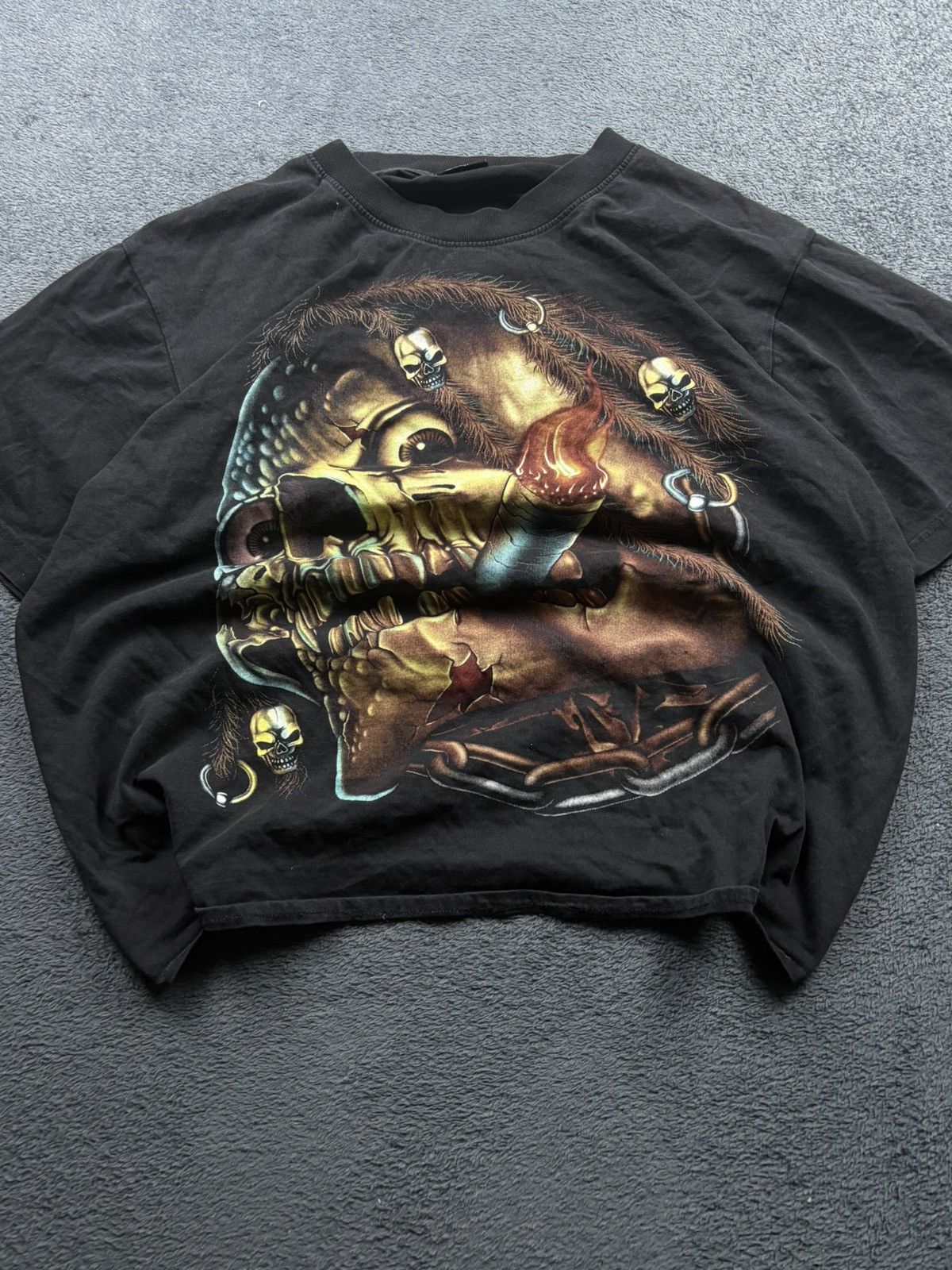 Band Tees Creaciones Gavi Big Double Side Logo Oversized T-shirt Skull Size US L / EU 52-54 / 3 - 3 Thumbnail
