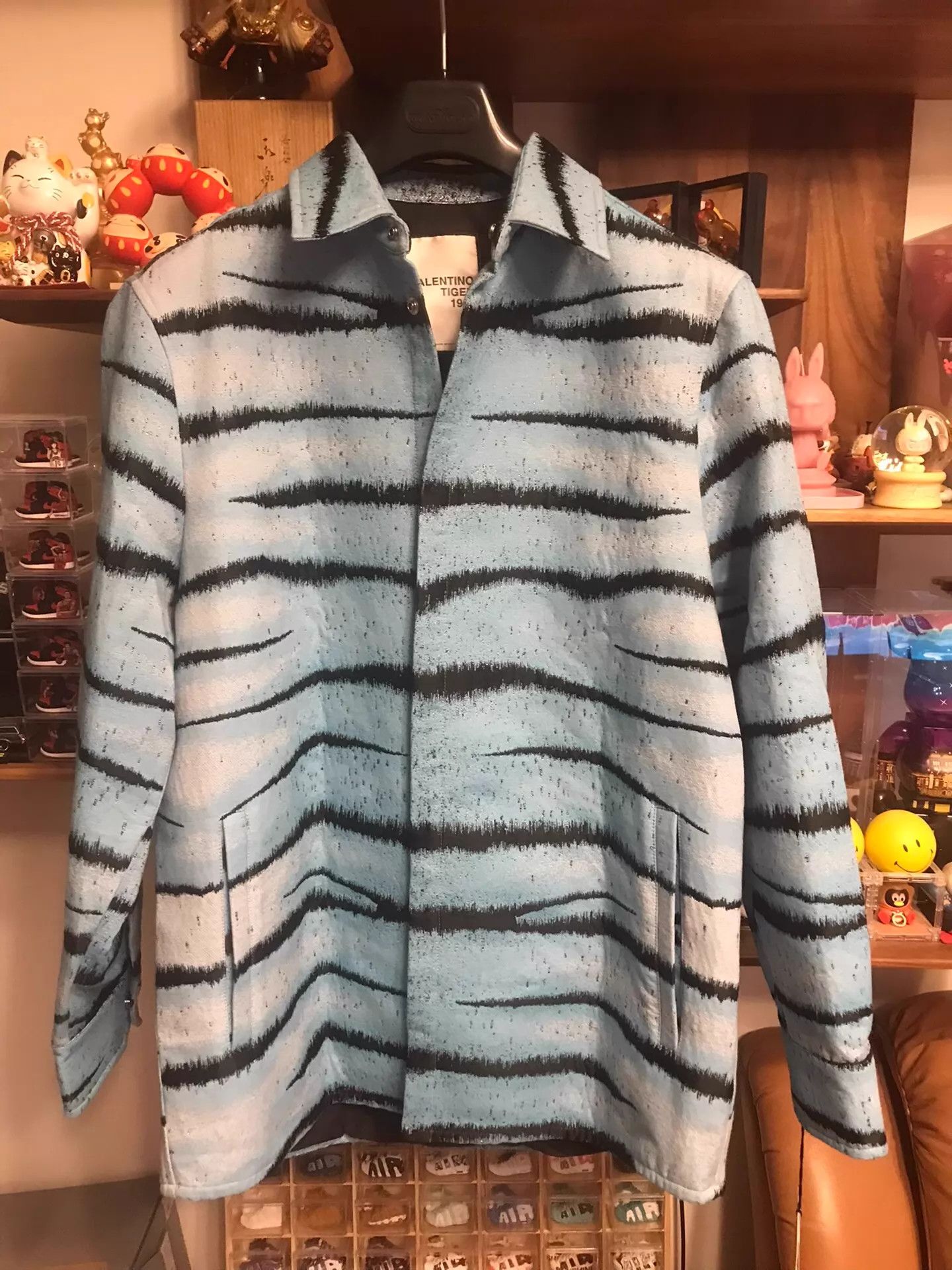 Valentino Valentino SS Tiger-Stripe Gradient-Washed Unisex 48 Jacket Size US M / EU 48-50 / 2 - 1 Thumbnail