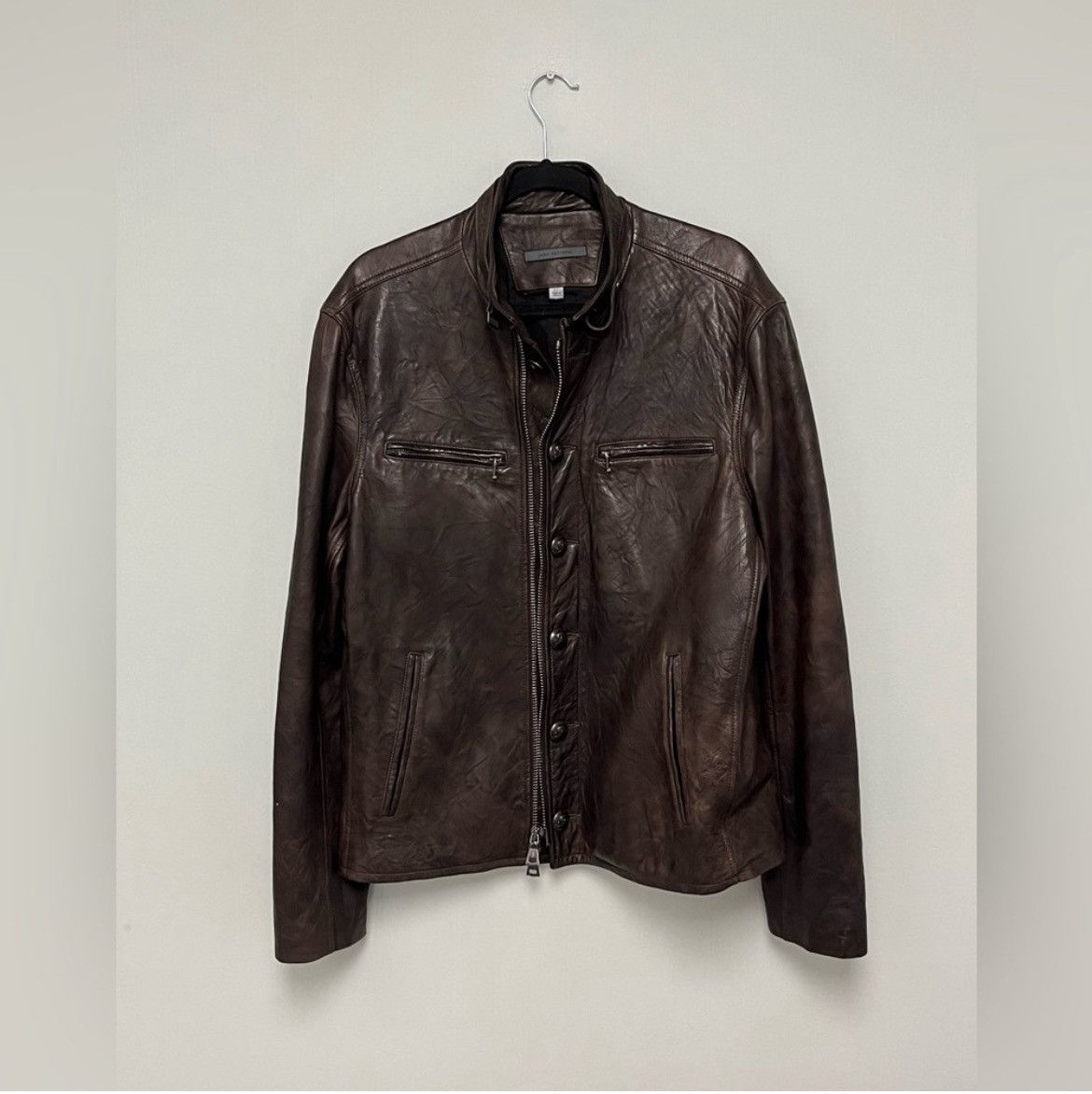 John Varvatos Burnished Moto Jacket EU 52 USA 42 Size US L / EU 52-54 / 3 - 4 Thumbnail