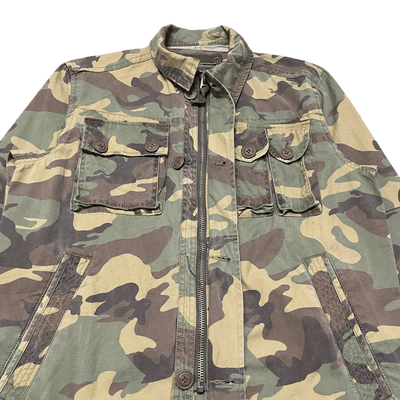 Abercrombie & Fitch Vintage American & Fitch New York Camo Jacket Size US L / EU 52-54 / 3 - 7 Thumbnail