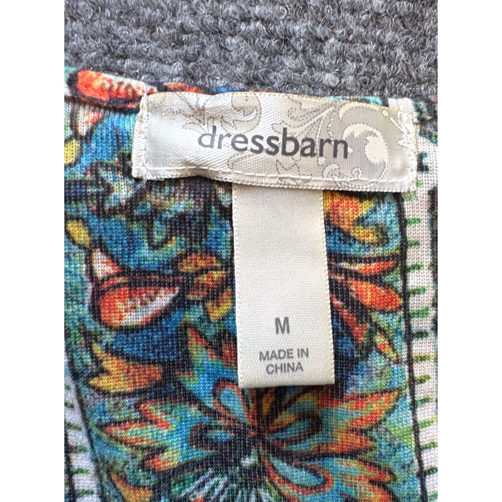 Vintage Dressbarn Blouse Top Womens Medium Blue Brown Sequins Sleeveless Lined Polyester Regular Classic Modern 90s City Fun Dressbarn Women Shirt XS? Size M / US 6-8 / IT 42-44 - 2 Thumbnail