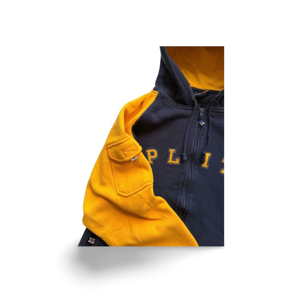 Vintage Split Streetwear Y2K Tech Skate Zip Up Hoodie Sweatshirt Size US M / EU 48-50 / 2 - 4 Thumbnail