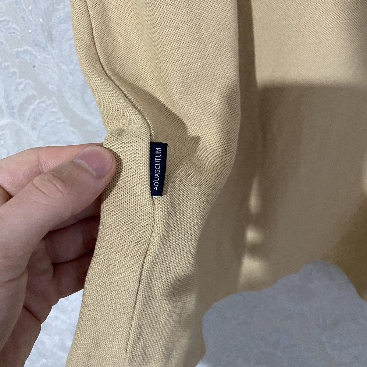 Burberry Aquascutum Polo Shirt Beige Men’s Size US L / EU 52-54 / 3 - 13 Thumbnail
