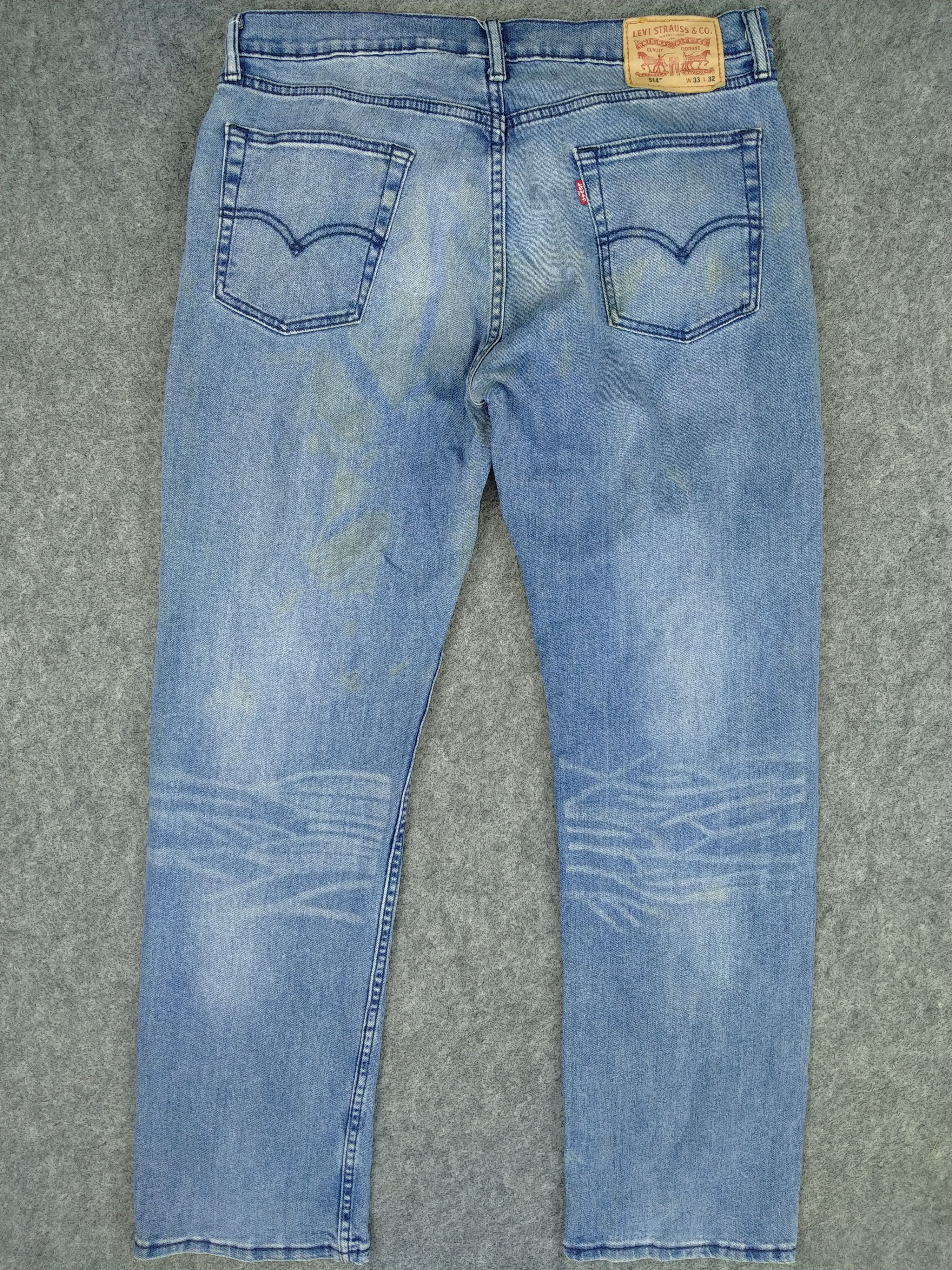 Levi's Blue Distressed Levi's 514 Denim 34 x 31 -JN562 Size US 34 / EU 50 - 2 Thumbnail