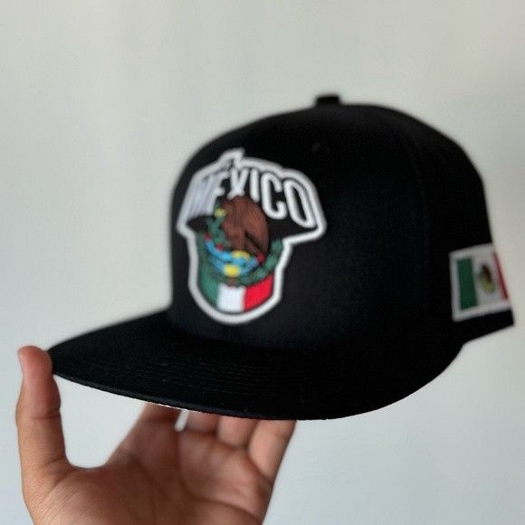 Other BRAND NEW MEXICO EMBROIDERED PATCH BLACK FLAT BILL SNAPBACK Size ONE SIZE - 5 Thumbnail