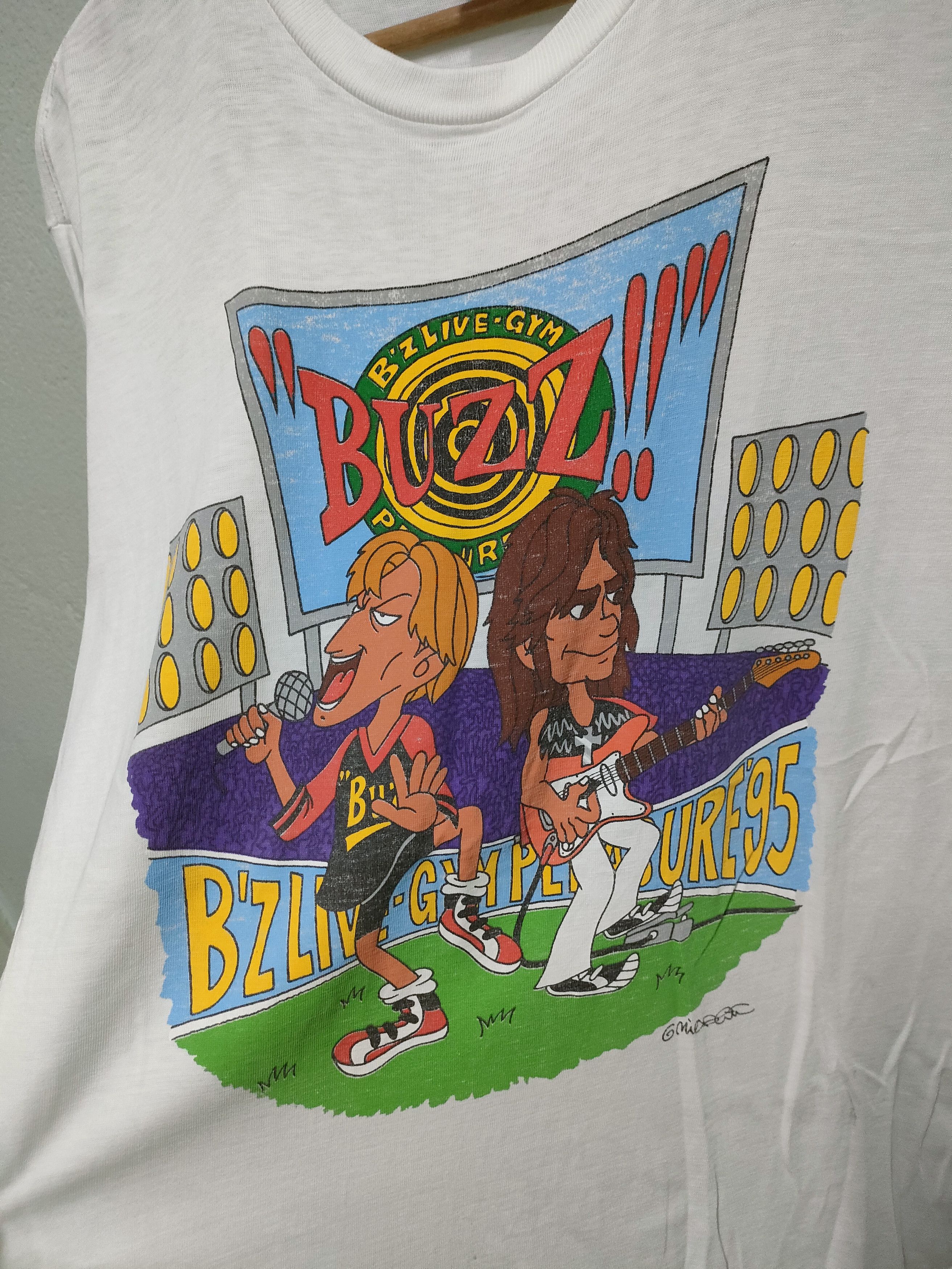 B'z TシャツLIVE-GYM pleasure95 Vintage B'Z Live-Gym Pleasure 95 Tees