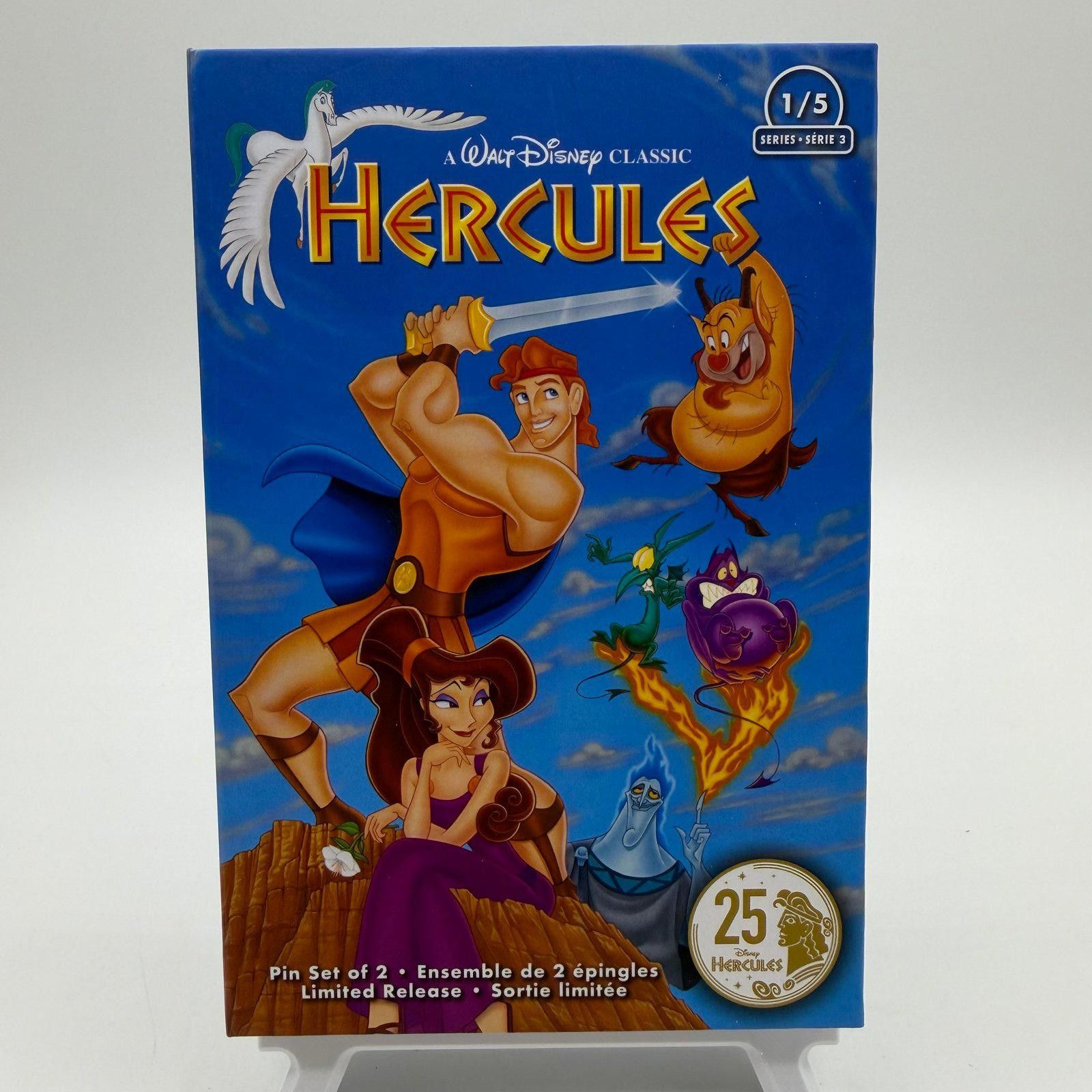 Disney Disney Pin - Hercules - VHS Two Pin Set with Collectors Box Size ONE SIZE - 2 Thumbnail