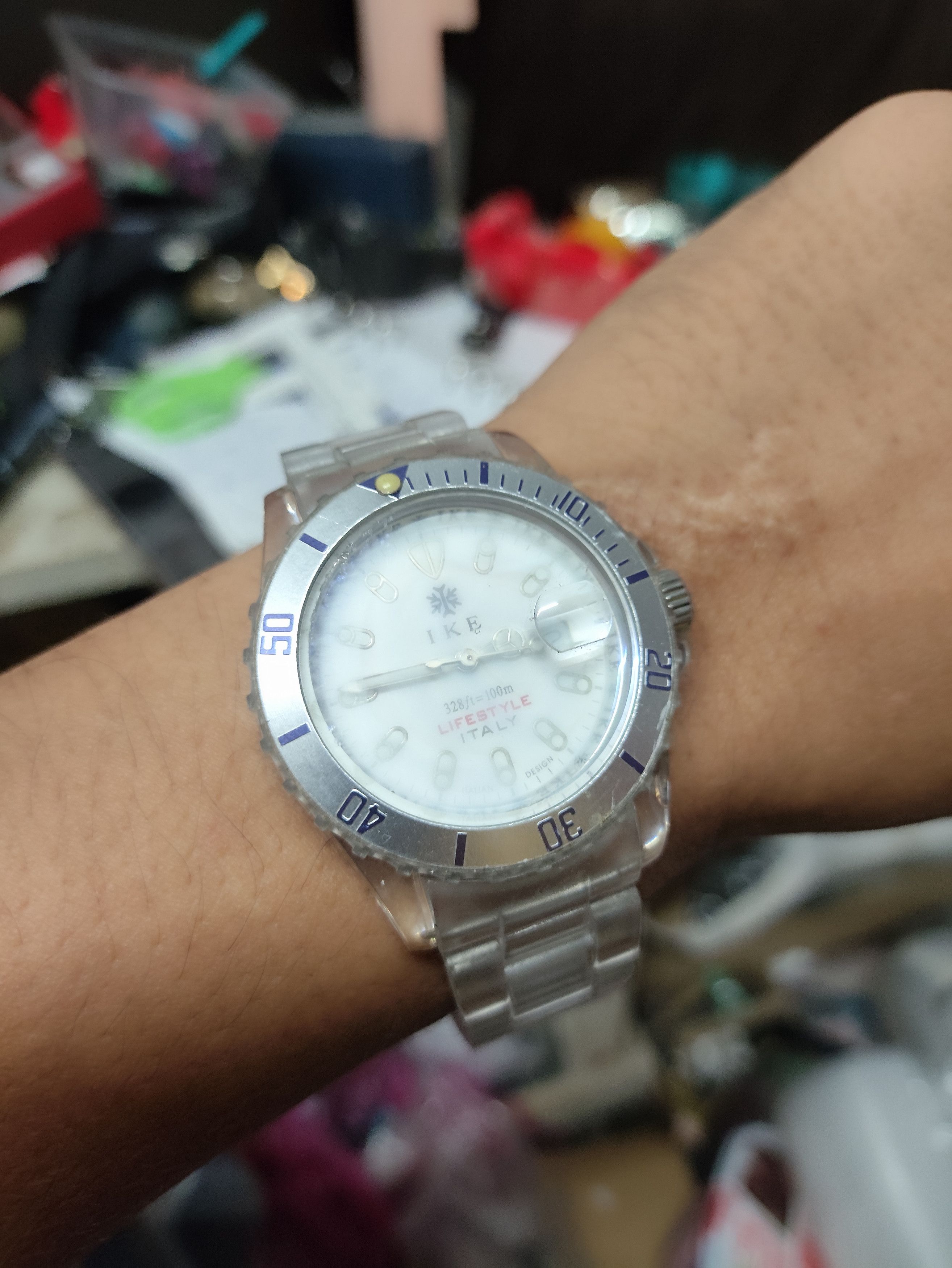 Japanese Brand × Vintage IKE ITALY LIFESTYLE WATCH. DESIGN RARE WITH CLEAR MATERIAL Size ONE SIZE - 1 Thumbnail