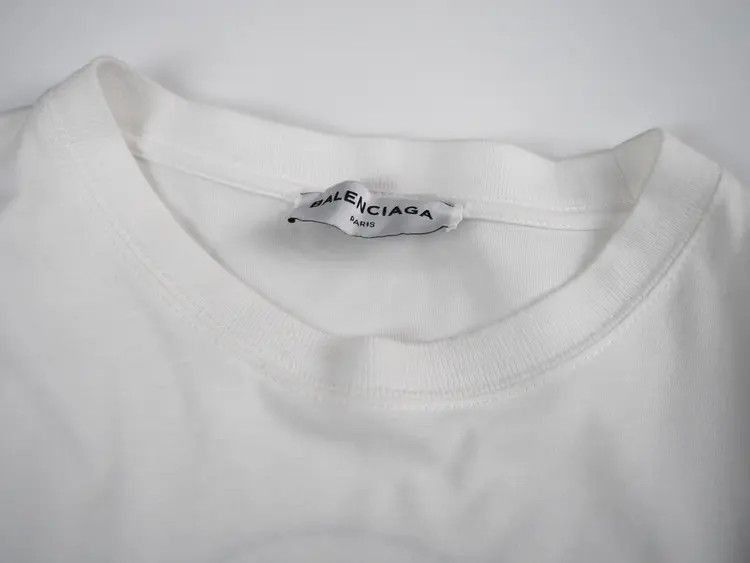 Balenciaga Baenciaga 18SS Back Logo Unevenness Tee-2505 Size US S / EU 44-46 / 1 - 5 Thumbnail
