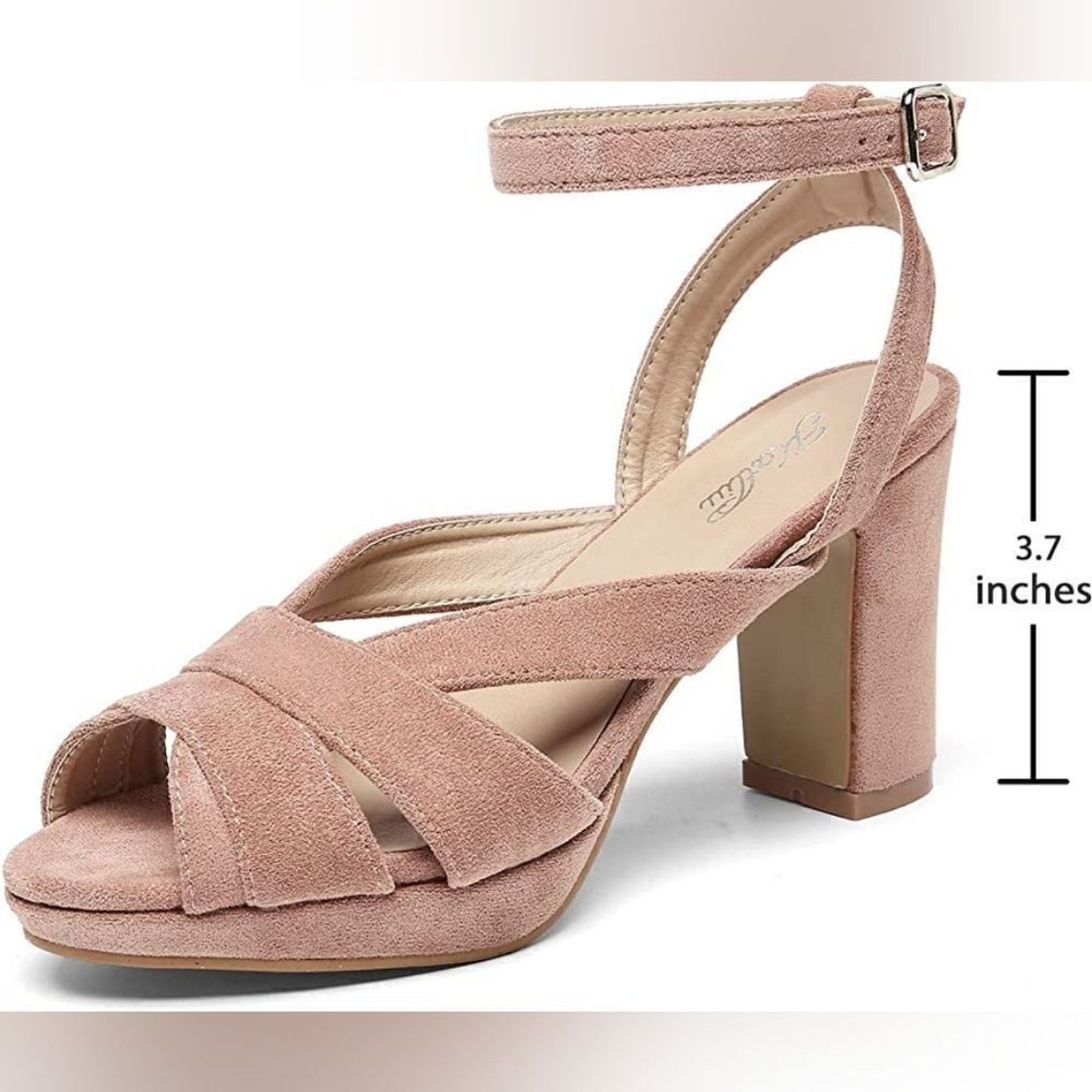 Other (30-1359) Katliu Women's Heeled Sandals Sz 9.5 (40) Size US 9.5 / IT 39.5 - 3 Thumbnail