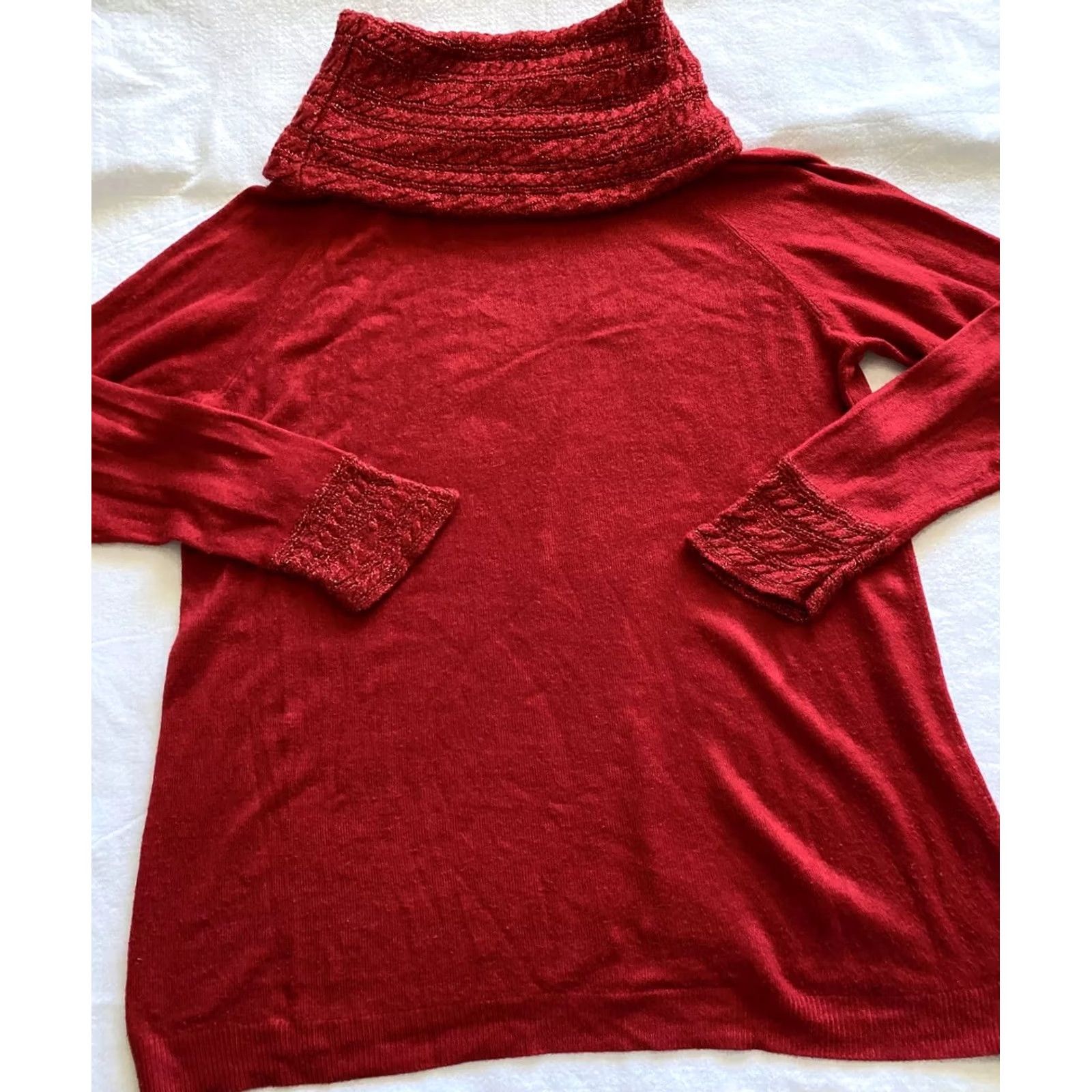 Vintage White Stag Sweater Womens XL Red Long Sleeve Collared Knit Pullover Casual Fall Winter Size XL / US 12-14 / IT 48-50 - 7 Thumbnail