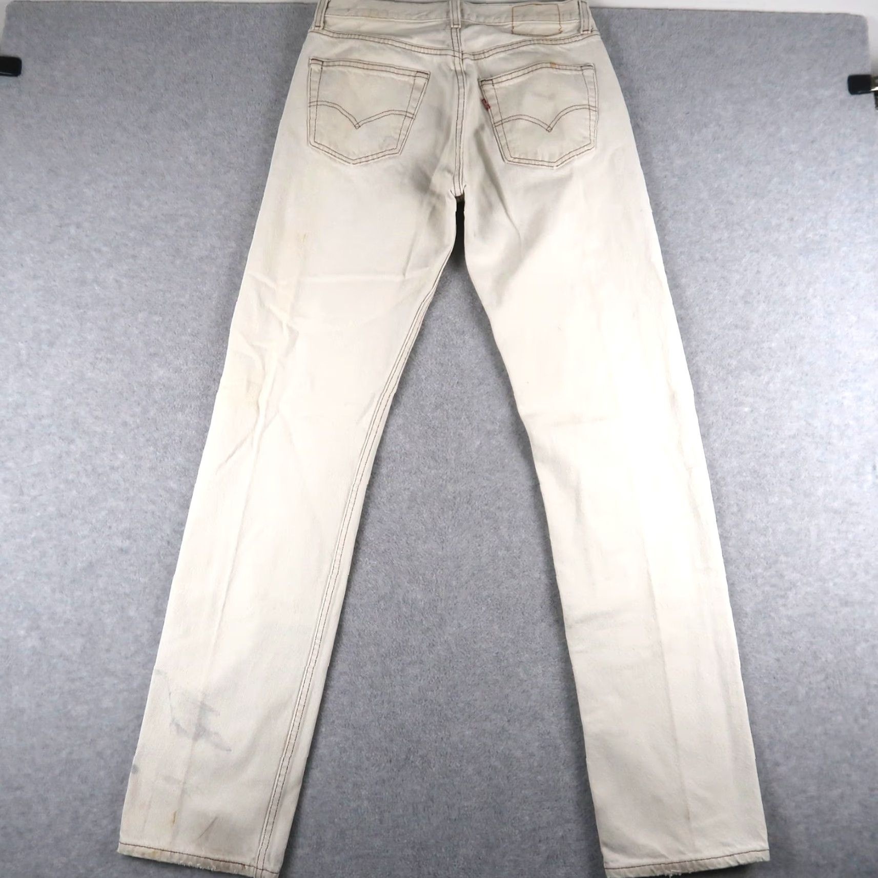 Levi's VINTAGE Levi's 501 Jeans Mens Beige 32x36 Straight Denim Regular Belt Loops 5-Pocket USA 90s USA Theme 90s Size US 32 / EU 48 - 2 Thumbnail