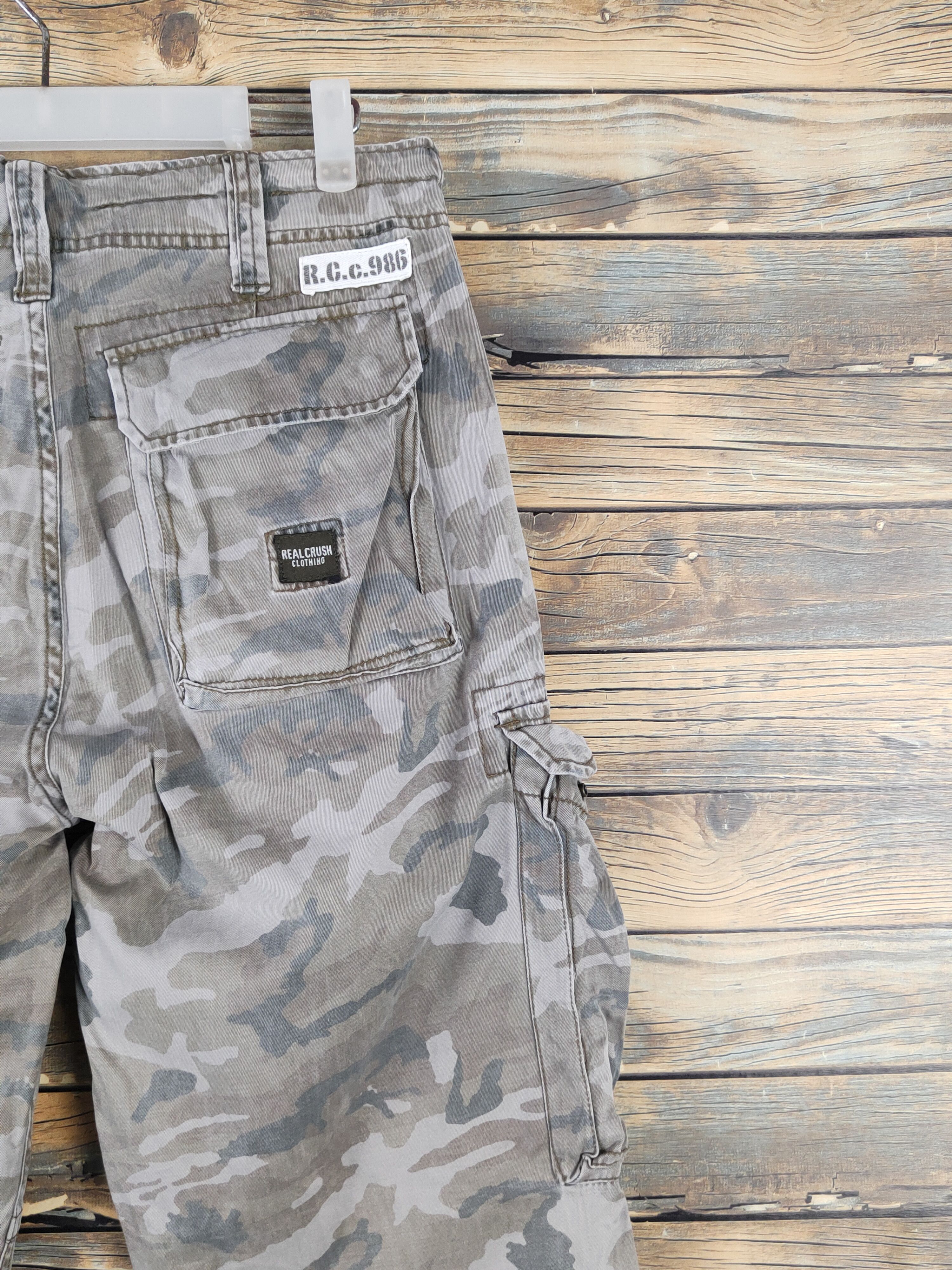 Japanese Brand Real Crush Clothing Camo Multipocket Cargo Pants #W1889 Size US 30 / EU 46 - 11 Thumbnail