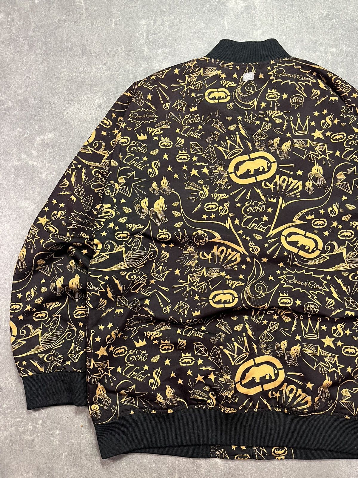 Ecko Unltd. 90s/00s Mega Baggy AOP Multilogo Printed Bombe Jacket XXL Size US XXL / EU 58 / 5 - 12 Thumbnail
