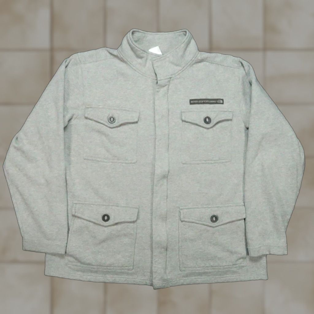 The North Face VINTAGE The North Face Jacket Mens XL Gray Sir Piko Field Chore Shacket XL Size US XL / EU 56 / 4 - 1 Thumbnail