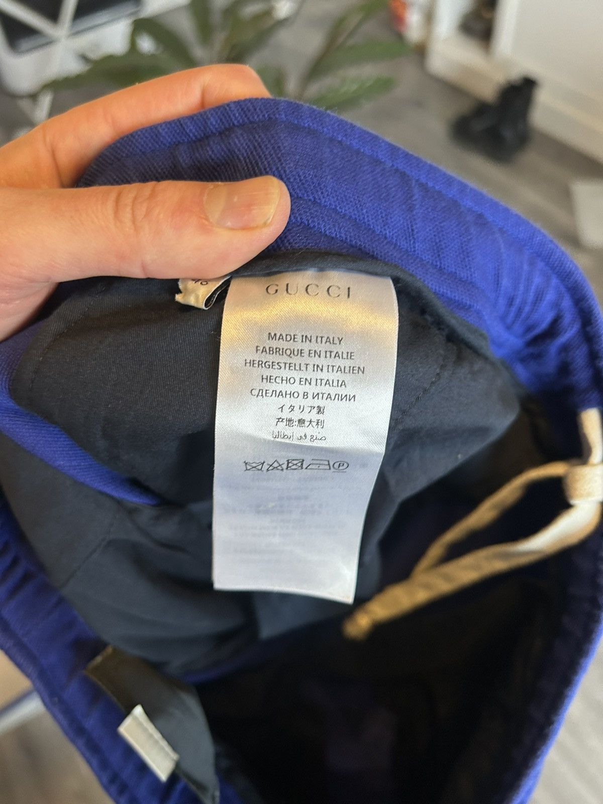 Gucci Blue Jersey Track Pants with Logo Stripes Size US 32 / EU 48 - 11 Thumbnail