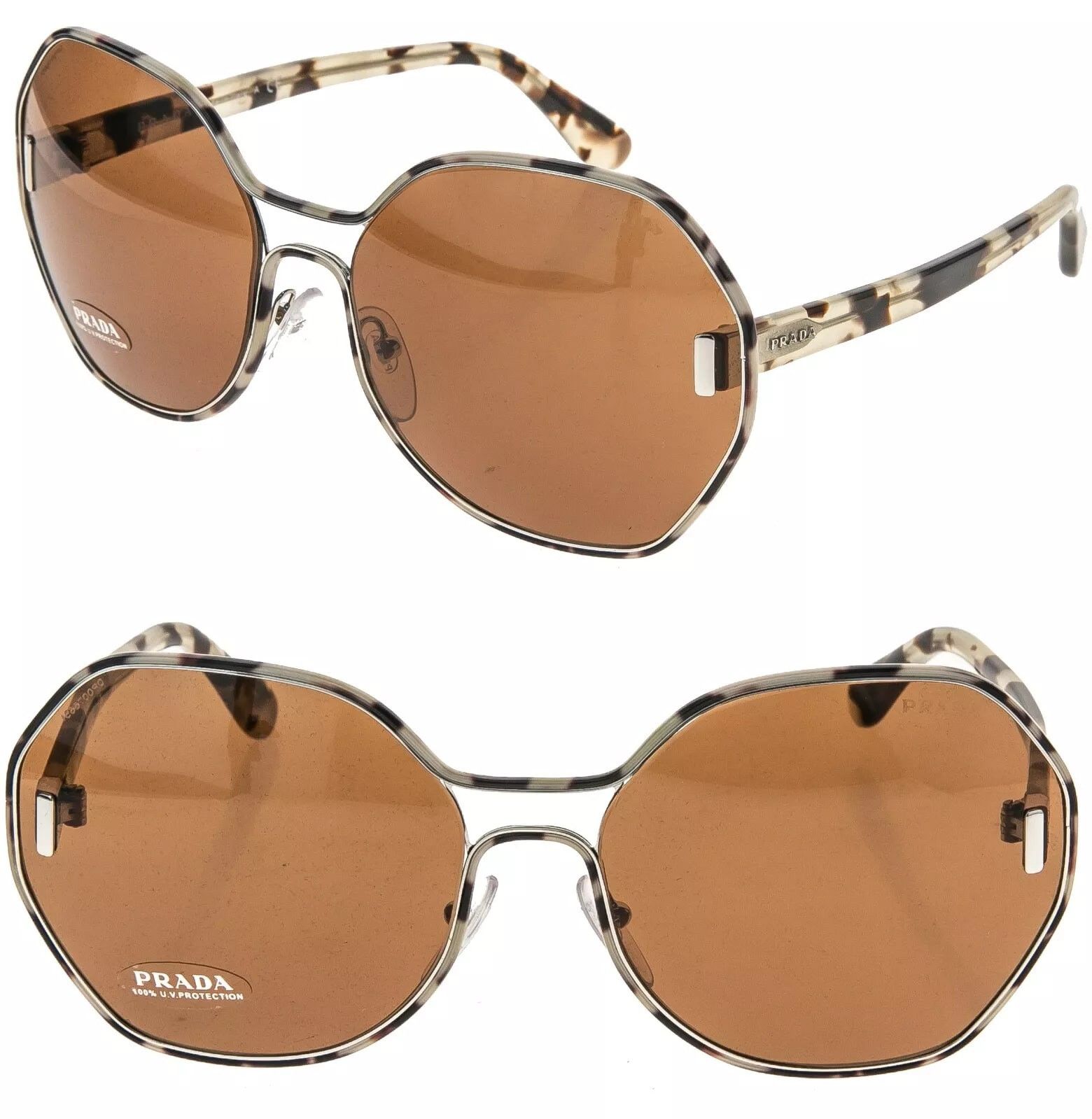 Prada PRADA MOD EVOLUTION Round PR53TS Fashion Sunglasses 53T Size ONE SIZE - 1 Thumbnail