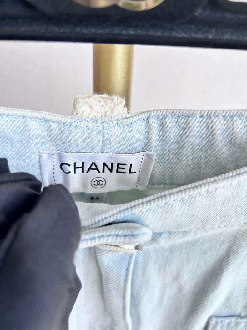 Chanel Chanel Knitted and stitched jeans 2504-Nextarrow Size 42" / US 20 - 2 Thumbnail