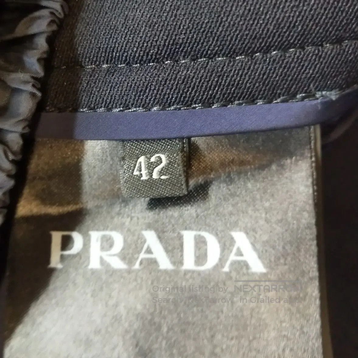 Prada Prada Solid Black Straight Leg Trousers Size 42 . Size 41" - 7 Thumbnail
