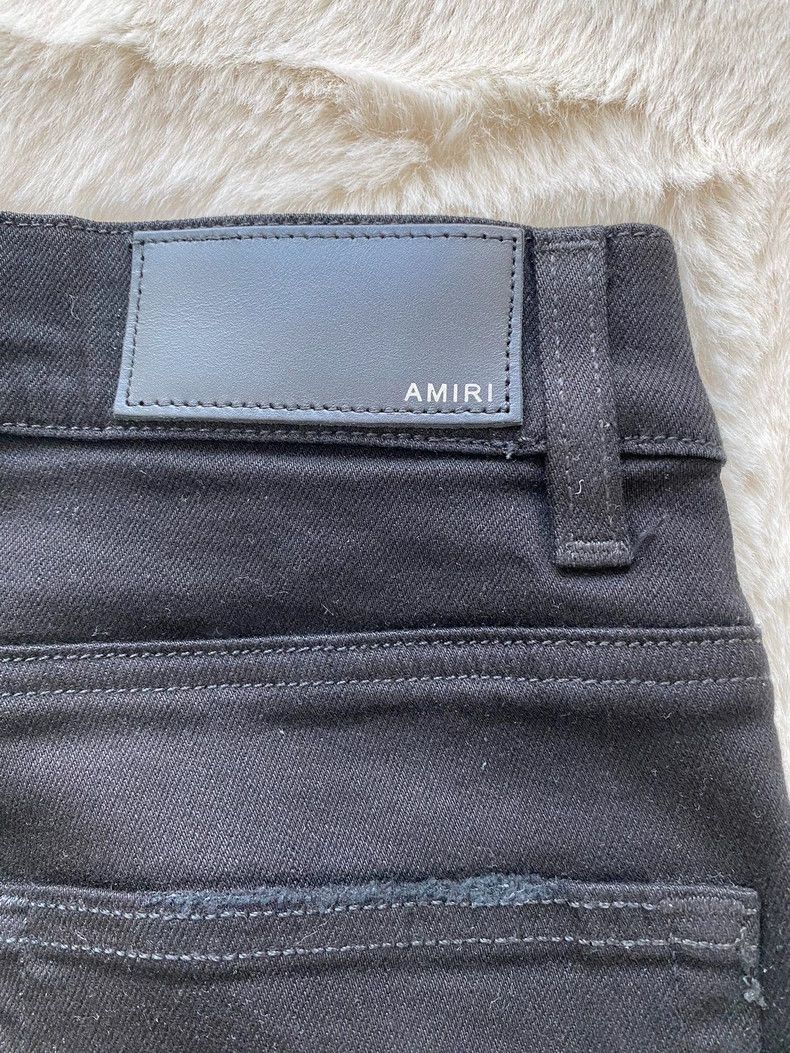 Amiri Amiri Black Side Stripe Destroyed Jean Size US 32 / EU 48 - 3 Thumbnail