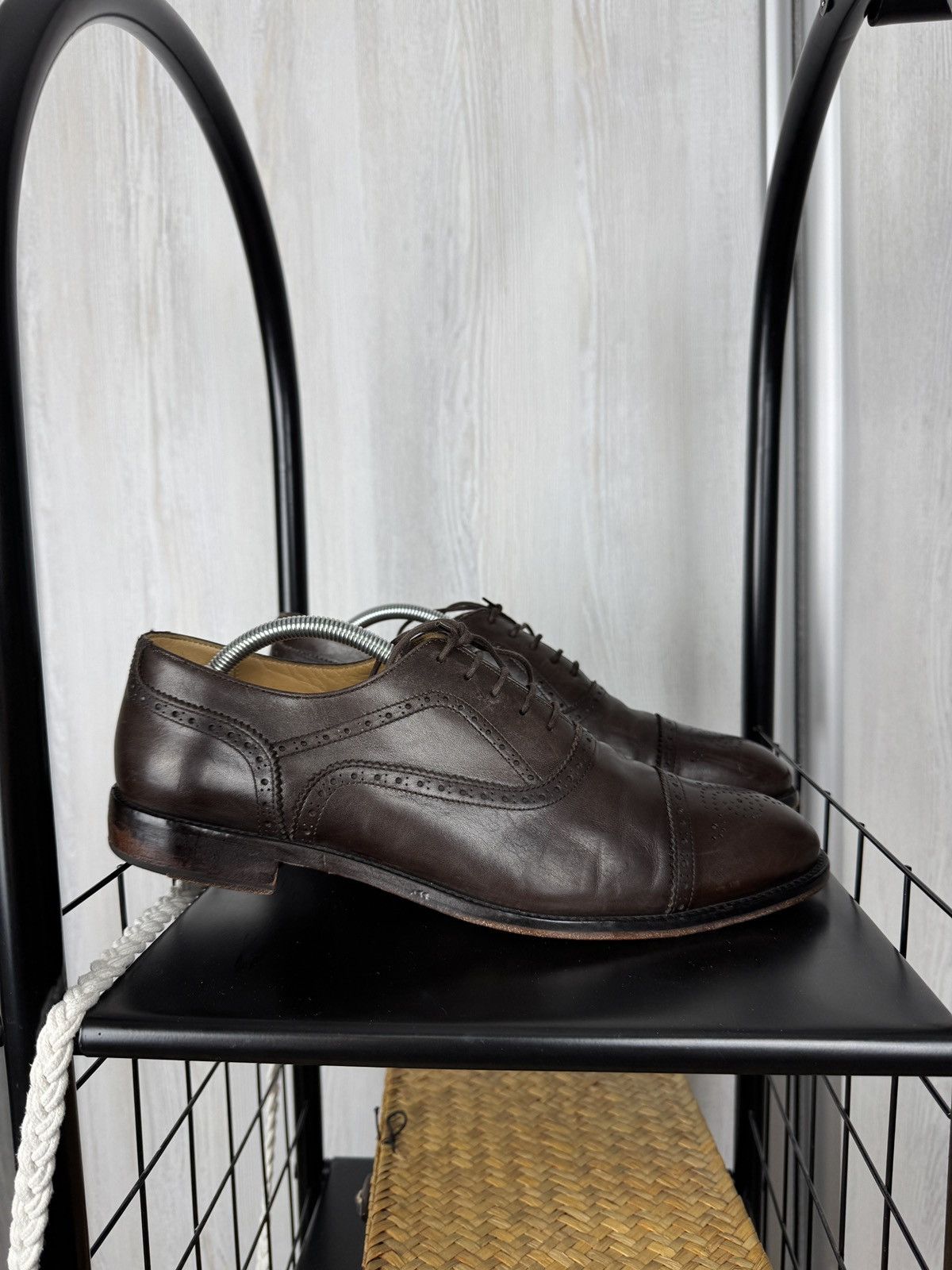 Boggi Boggi Milano Brown Brogues Leather Oxford Lace Up Dress Shoe Size US 9.5 / EU 42-43 - 2 Thumbnail