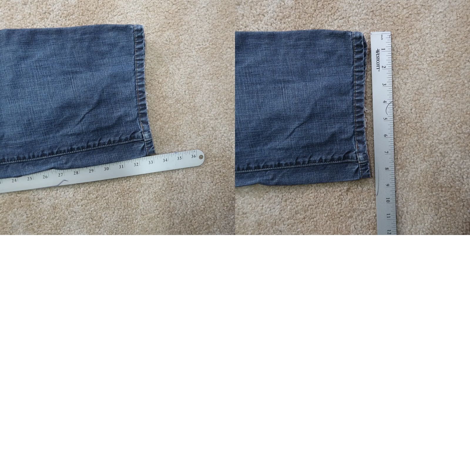 Vintage Joes Jeans Mens 34x34 Jeans Blue Straight Leg Stretch Denim Regular 5-Pocket Pockets Mid Rise Vintage No Size US 34 / EU 50 - 9 Thumbnail