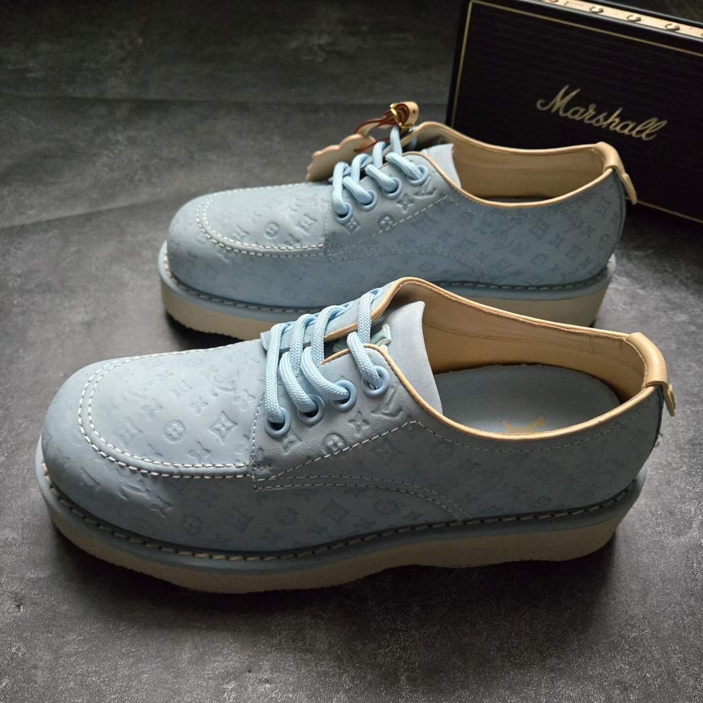 Louis Vuitton Louis Vuitton Collab Blue Lowtop Sneakers 9.5 Men Size US 9.5 / EU 42-43 - 1 Thumbnail