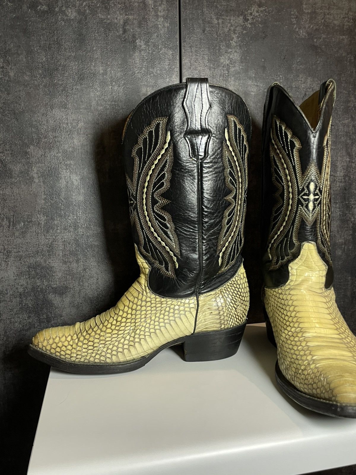 Vintage Vintage Leather Snake Cowboy Boots Avant Garde Japanese Size US 9.5 / EU 42-43 - 11 Thumbnail