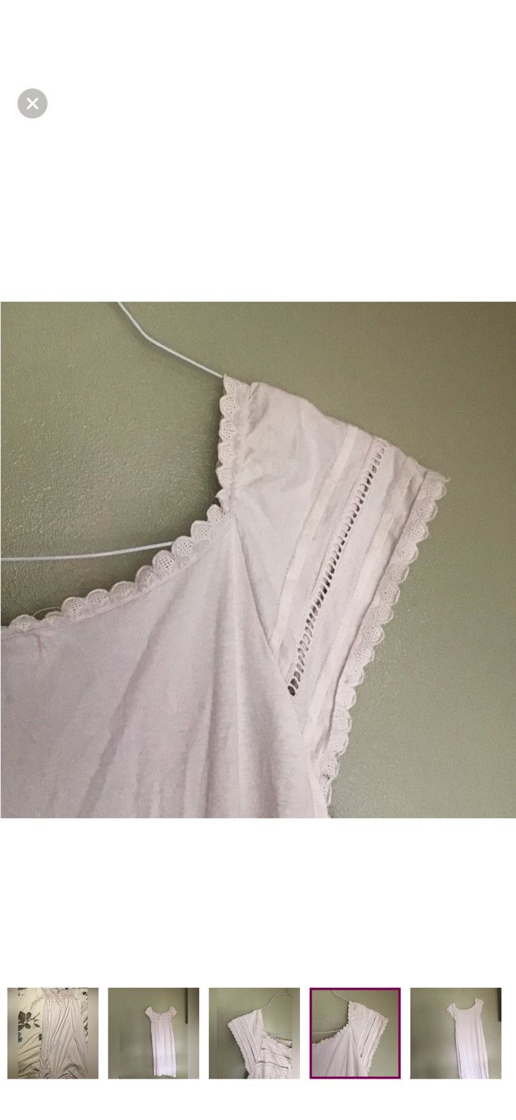 Dior Lace Trim Nightgown Size S / US 4 / IT 40 - 5 Thumbnail