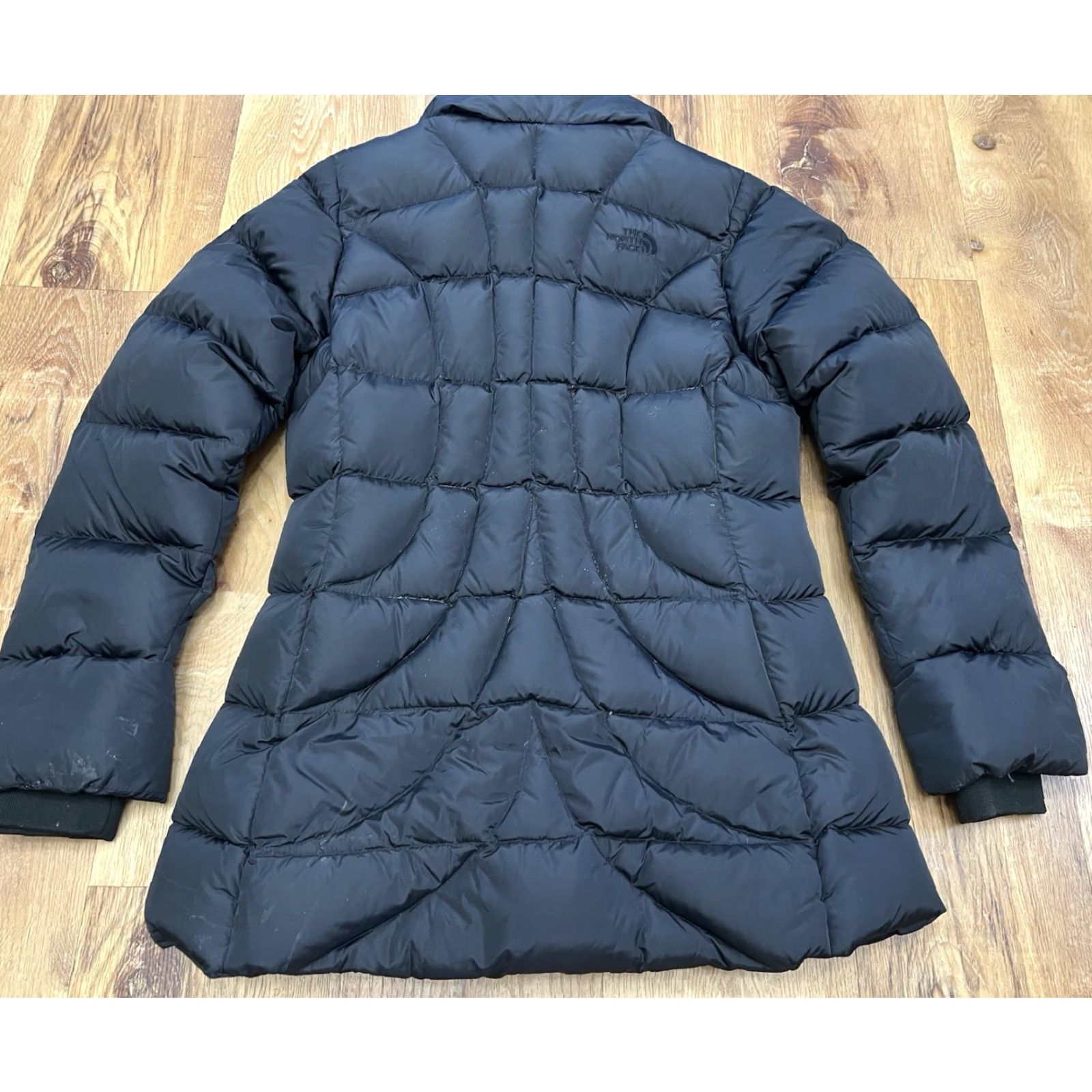 The North Face The North Face Coat Parka Women's S Black 600 Goose Down Quilted Long Sleeve Zip Nylon Layered Look Size S / US 4 / IT 40 - 6 Thumbnail