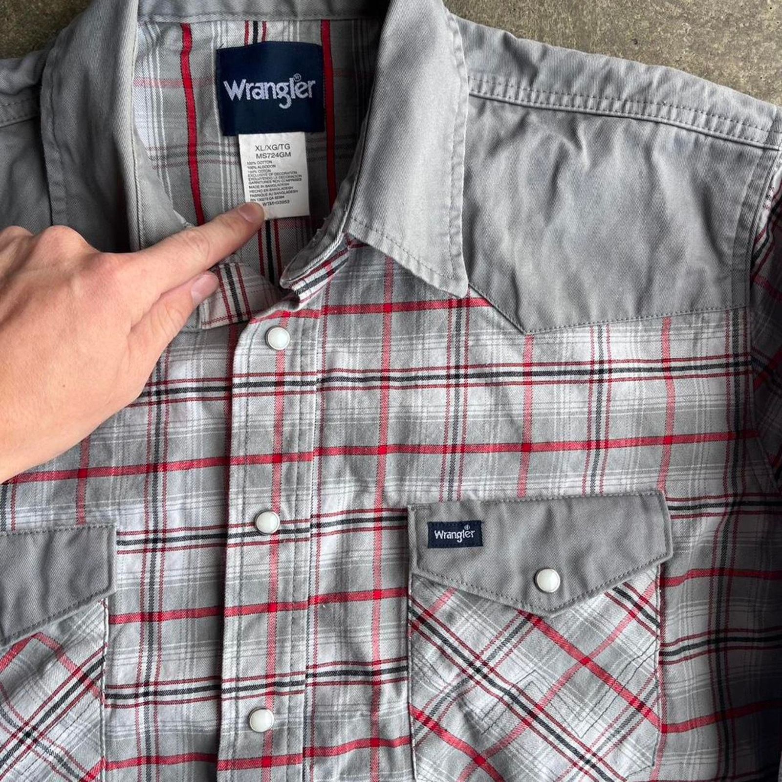 Wrangler 90s vintage wrangler western pearl snap jacket Size US XL / EU 56 / 4 - 4 Thumbnail