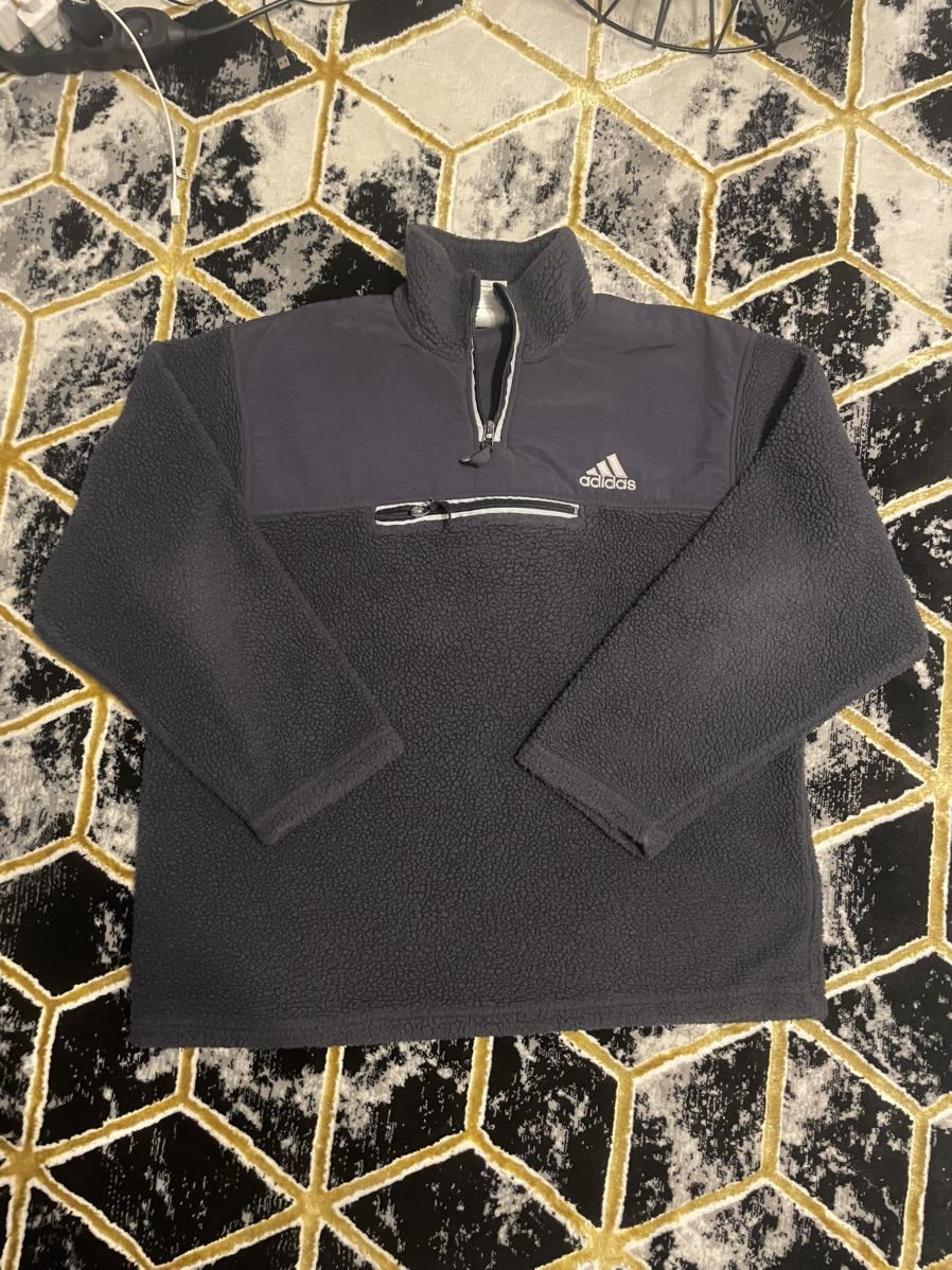Adidas Adidas sherpa halfzip 00s 90s Size US L / EU 52-54 / 3 - 1 Thumbnail