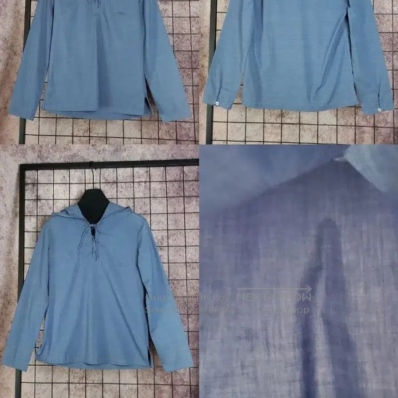 Burberry Burberry Lightweight Blue Hooded Long Sleeve Tee. Size M / US 6-8 / IT 42-44 - 8 Thumbnail