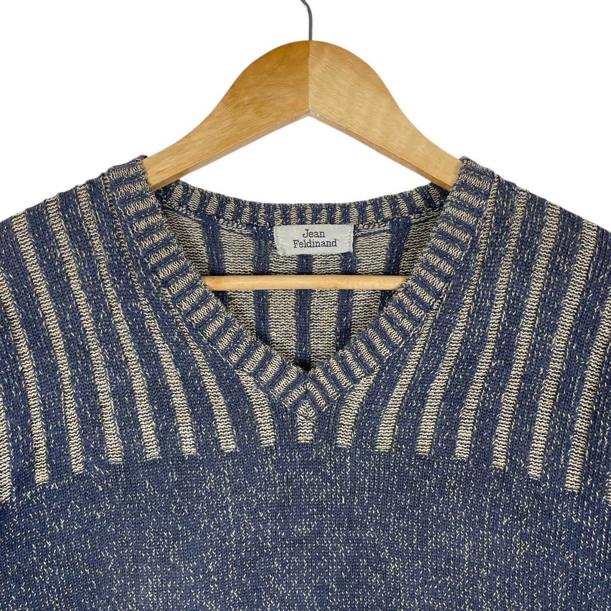 Vintage Vintage Jean Feldinand Stripe Knitwear Shirt Size US M / EU 48-50 / 2 - 3 Thumbnail