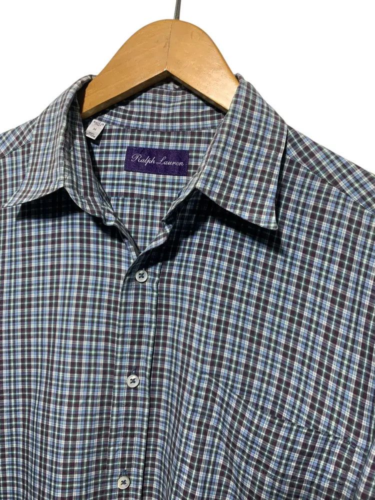 Ralph Lauren Purple Label Vintage RL Purple Label plaid cotton shirt Size US M / EU 48-50 / 2 - 2 Thumbnail