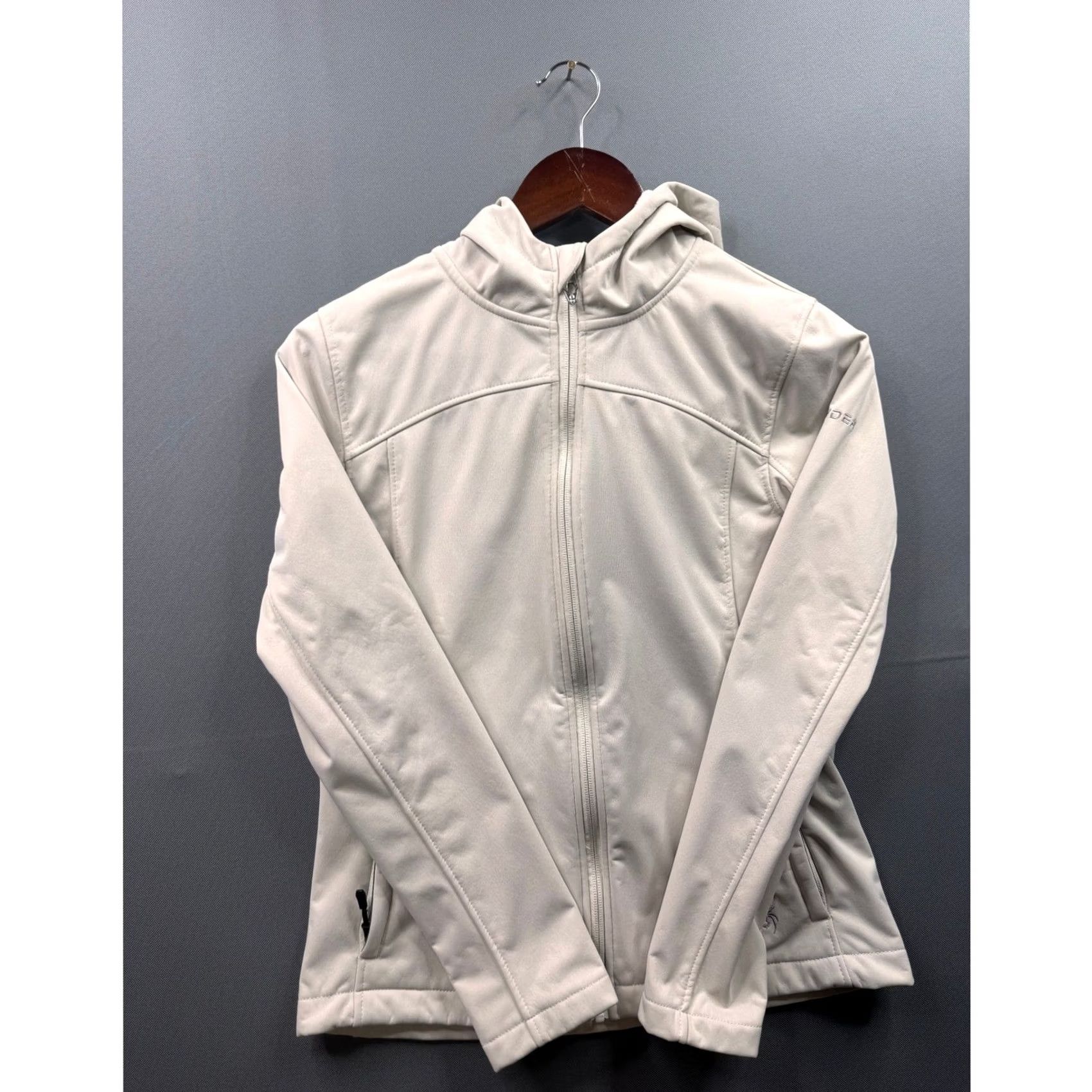 Spyder Spyder Womens Softshell Hoodie Jacket Beige Full Zip Fleece Lined Small SPFHMD65 Size S / US 4 / IT 40 - 5 Thumbnail