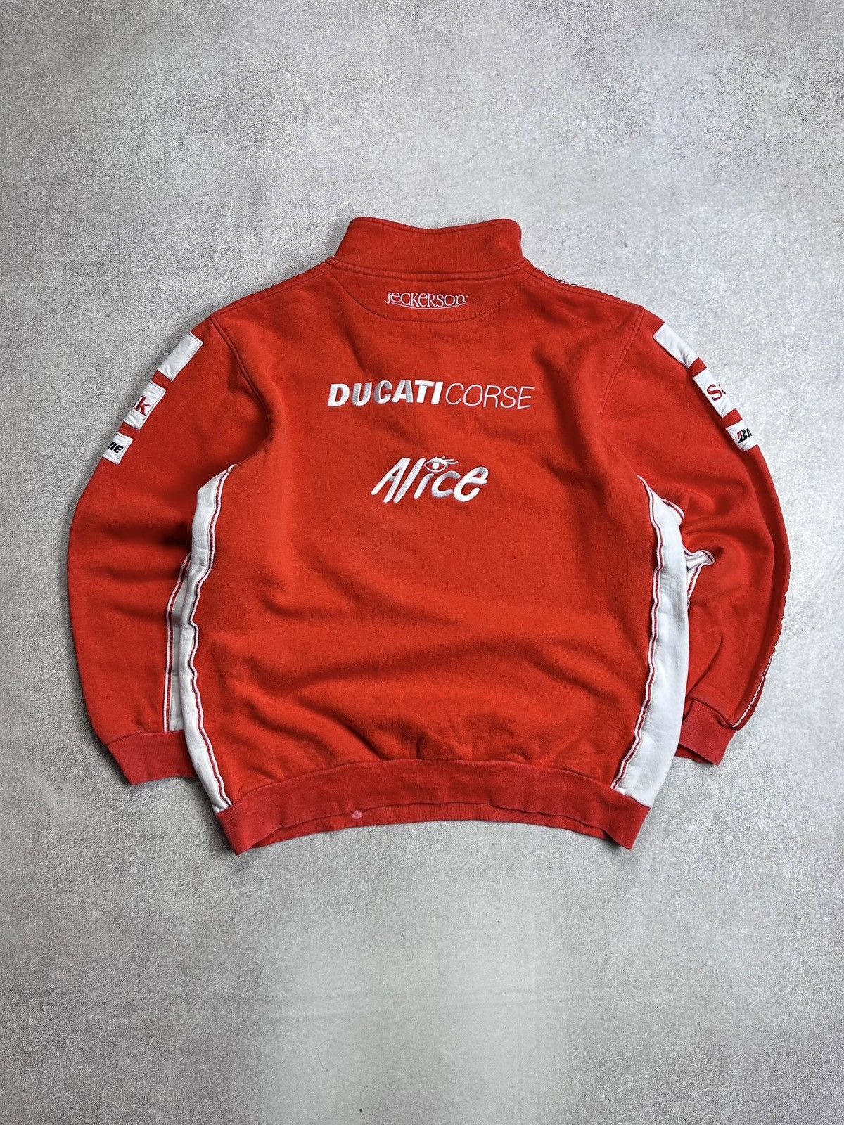 Formula 1 Vintage Ducati Corse Moto Racing Quarter Zip Sweater XL Size US XL / EU 56 / 4 - 4 Thumbnail